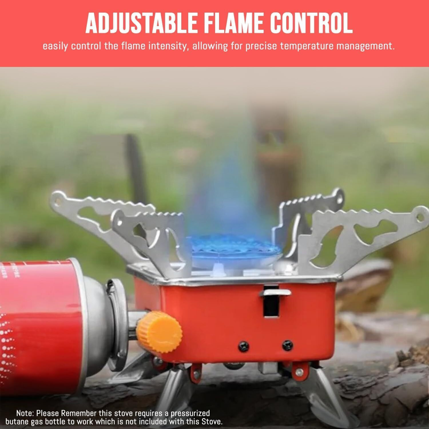 Image of Fogger Quality Steel One Burner Stainless Steel Manual Gas Stove (1 Burners)