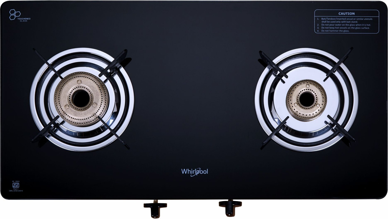Whirlpool SUPREMO 266 CT Glass Manual Gas Stove