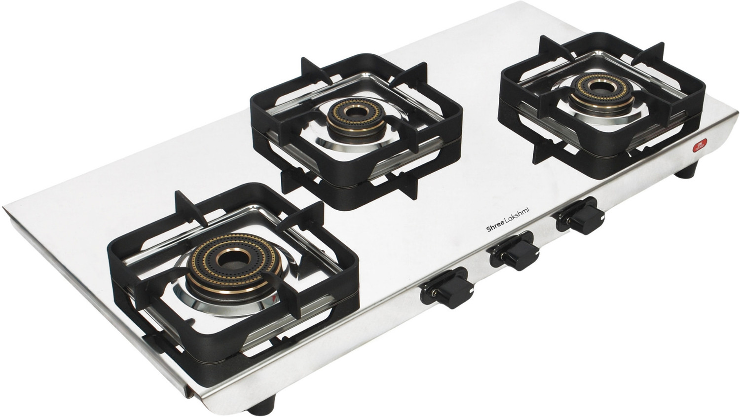 SHREE LAKSHMI Bahubali 3 Burner Stainless Steel Manual Gas Stove