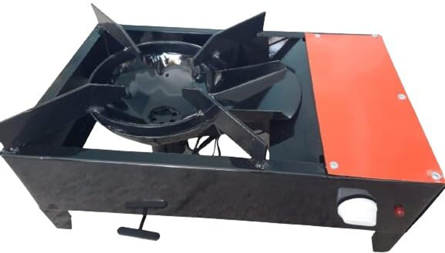 Image of Sanskruti Chul Wood & Coal Stove Lakud Kolsa Shegadi - Cooking Stove Indoor / Outdoor Orange Stainless Steel Manual Gas Stove (1 Burners)