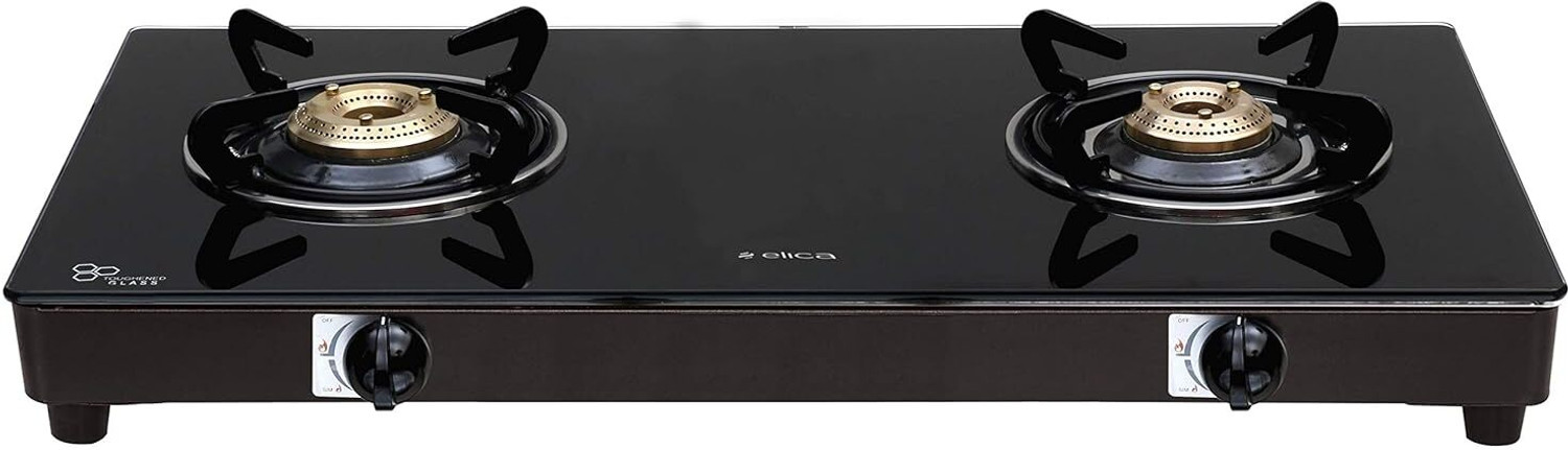 Elica Vetro 2 Burner Gas Stove (662 Ct Vetro Blk) Glass Manual Gas Stove Price in India - Buy Elica Vetro 2 Burner Gas Stove (662 Ct Vetro Blk) Glass Manual Gas Stove online at Flipkart.com