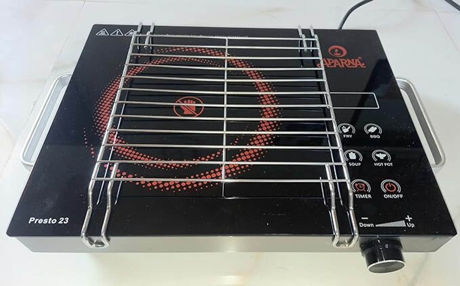 Image of kenvex 2200 W Infrared Cooktop Touch Panel (Black, 2201W INFRARED COOKTOP TOUCH PANEL)