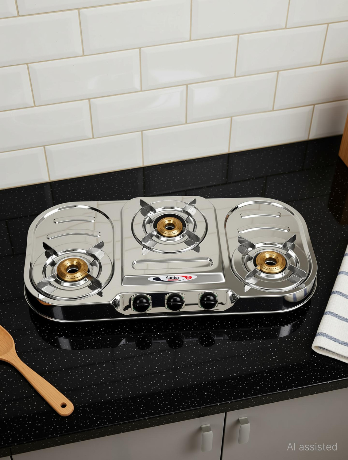 Image of Sunblaze Stainless Steel Manual Gas Stove (3 Burners)