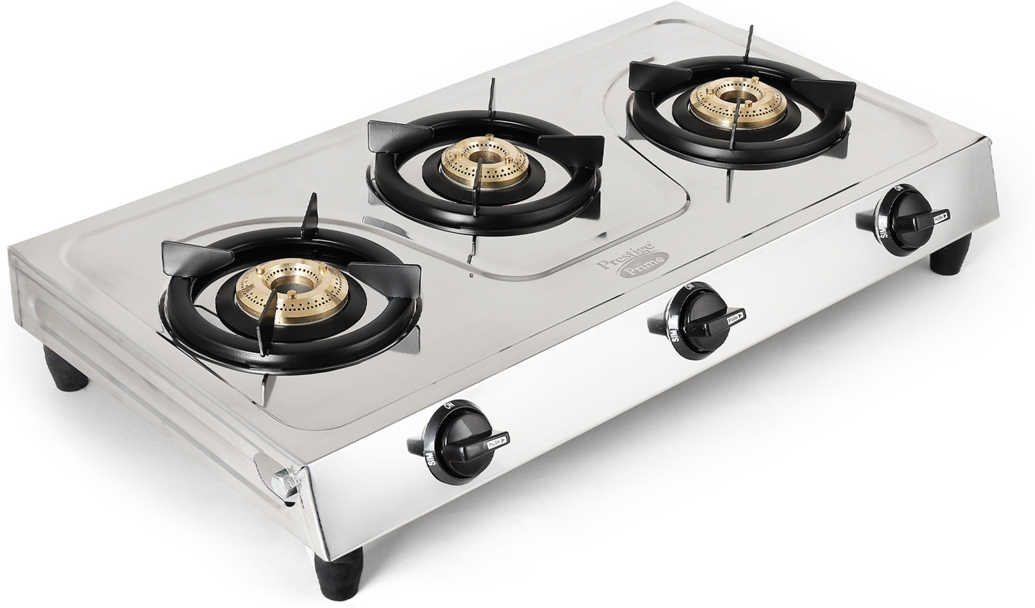 Prestige Prime SS 3 Burner Gas Stove - Image 1
