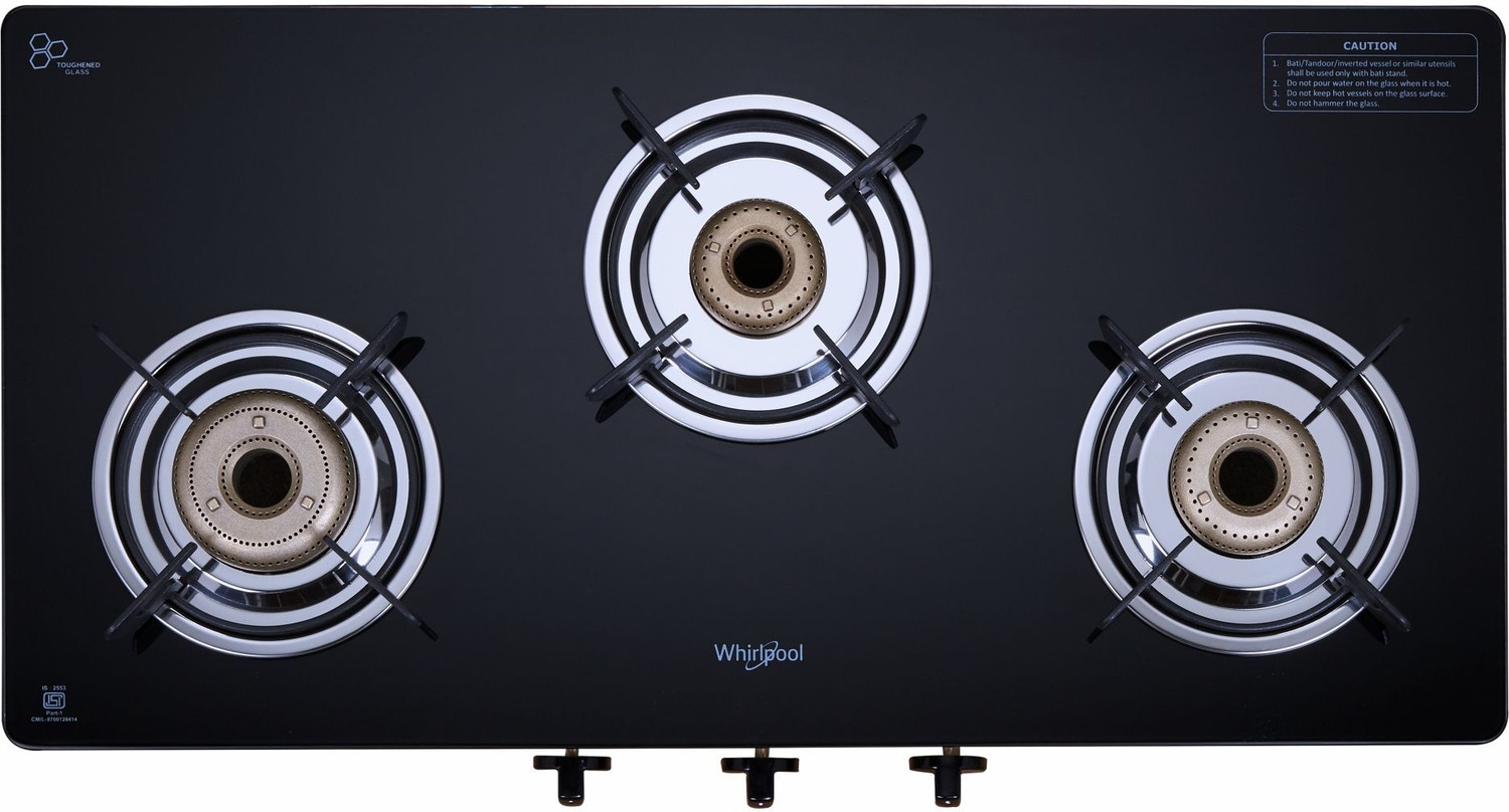 Whirlpool SUPREMO 377 CT Glass Manual Gas Stove