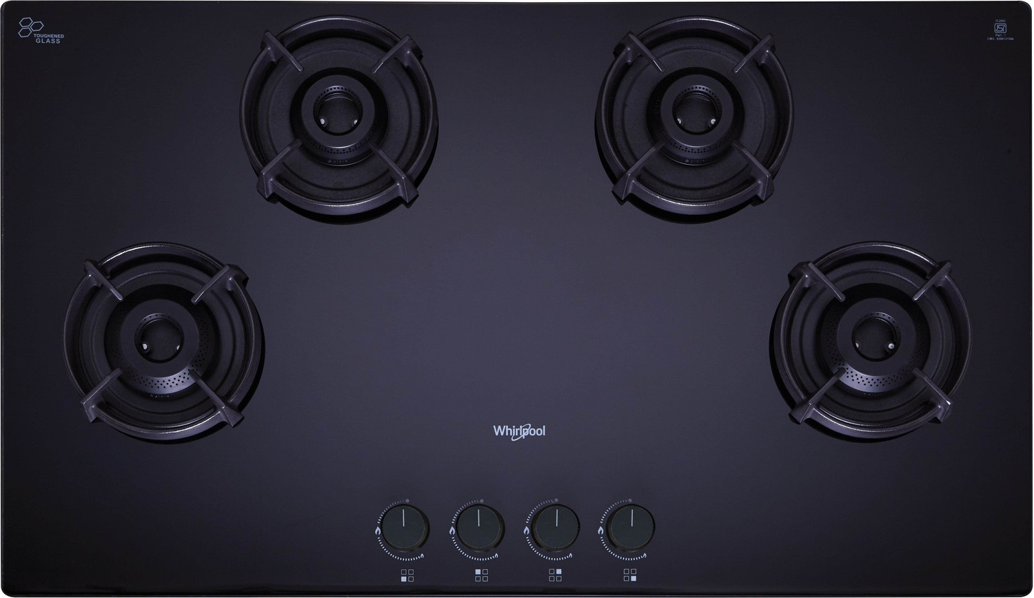 Whirlpool EVOLVE HYBRID HD 904 BRASS EC Glass Automatic Hob