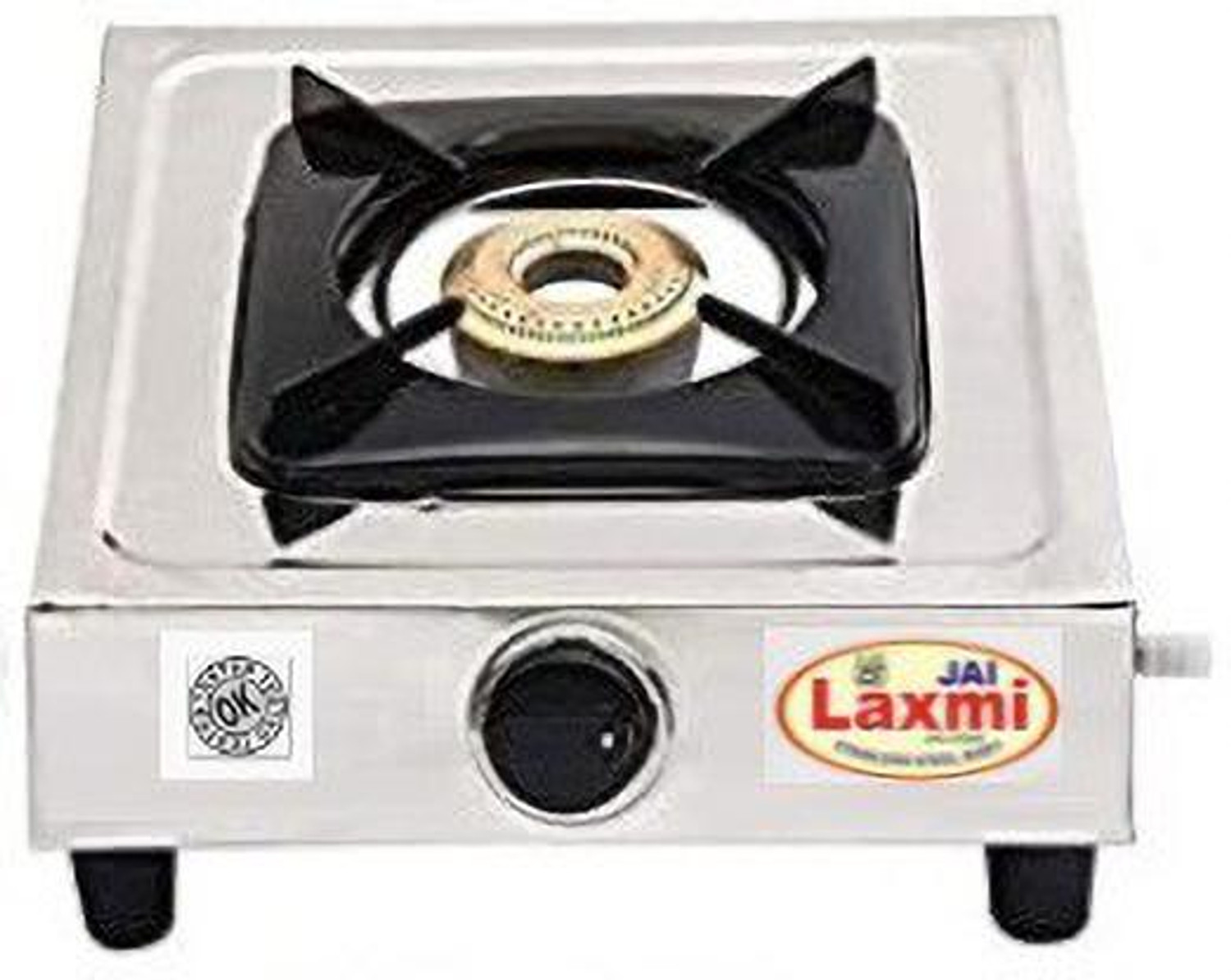 Image of JAI LAXMI Single Burner (1 Burner) Stainless Steel Manual Gas Stove (1 Burners)