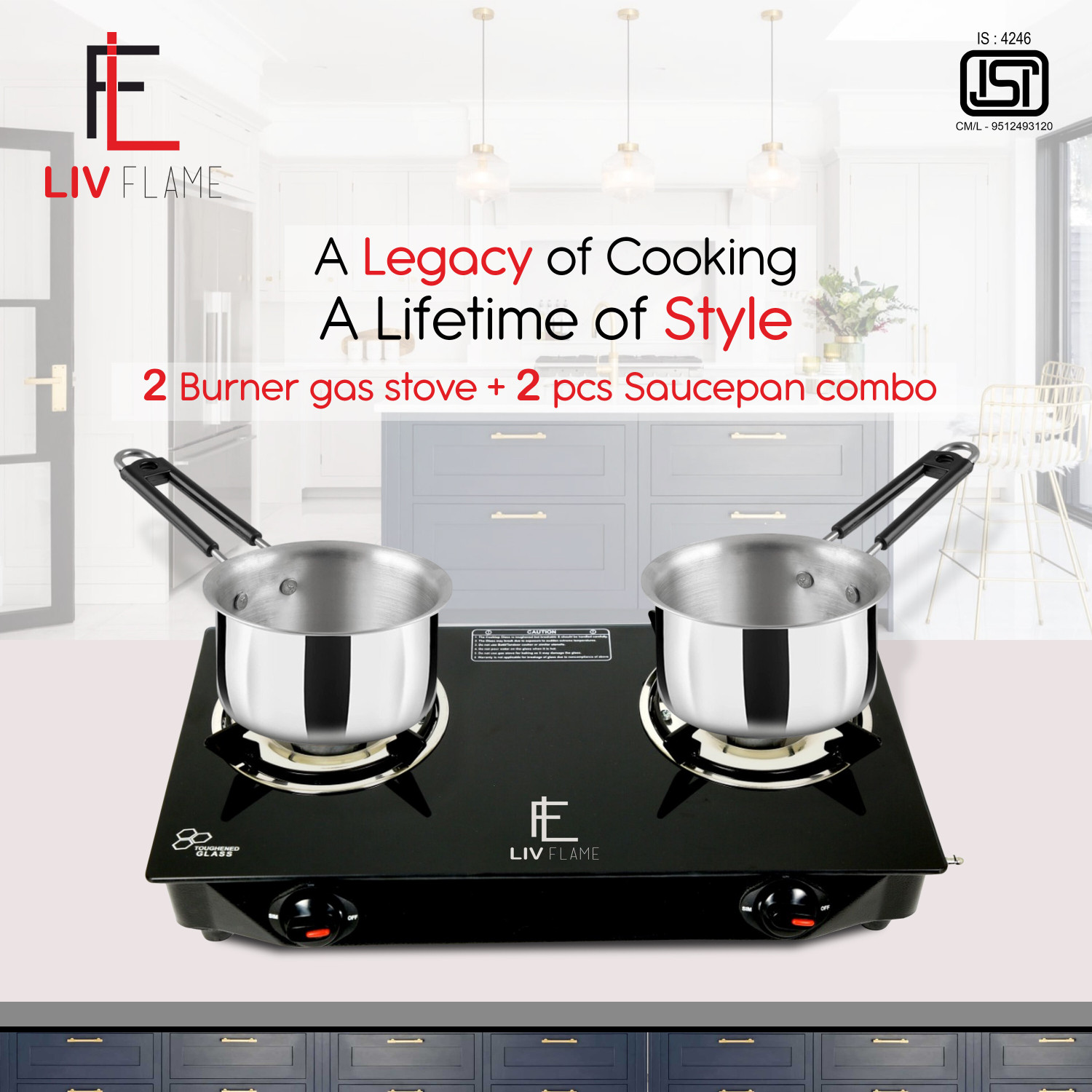 Image of Elicacy 2000 W Induction Cooktop Touch Panel (Black, Induction Cooktop Crystal Glass Touch Panel LED Display,)