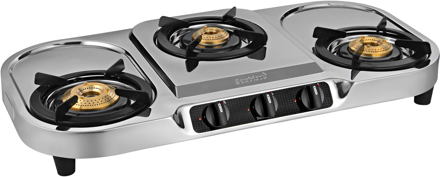 Image of Sunblaze Stainless Steel Manual Gas Stove (3 Burners)