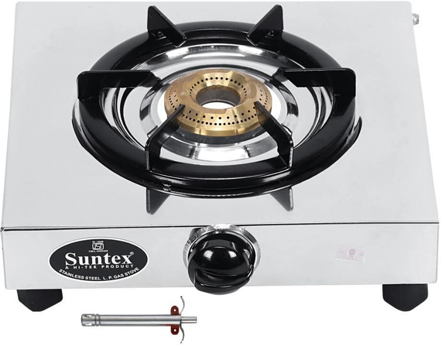 Image of Fogger Quality Steel One Burner Stainless Steel Manual Gas Stove (1 Burners)