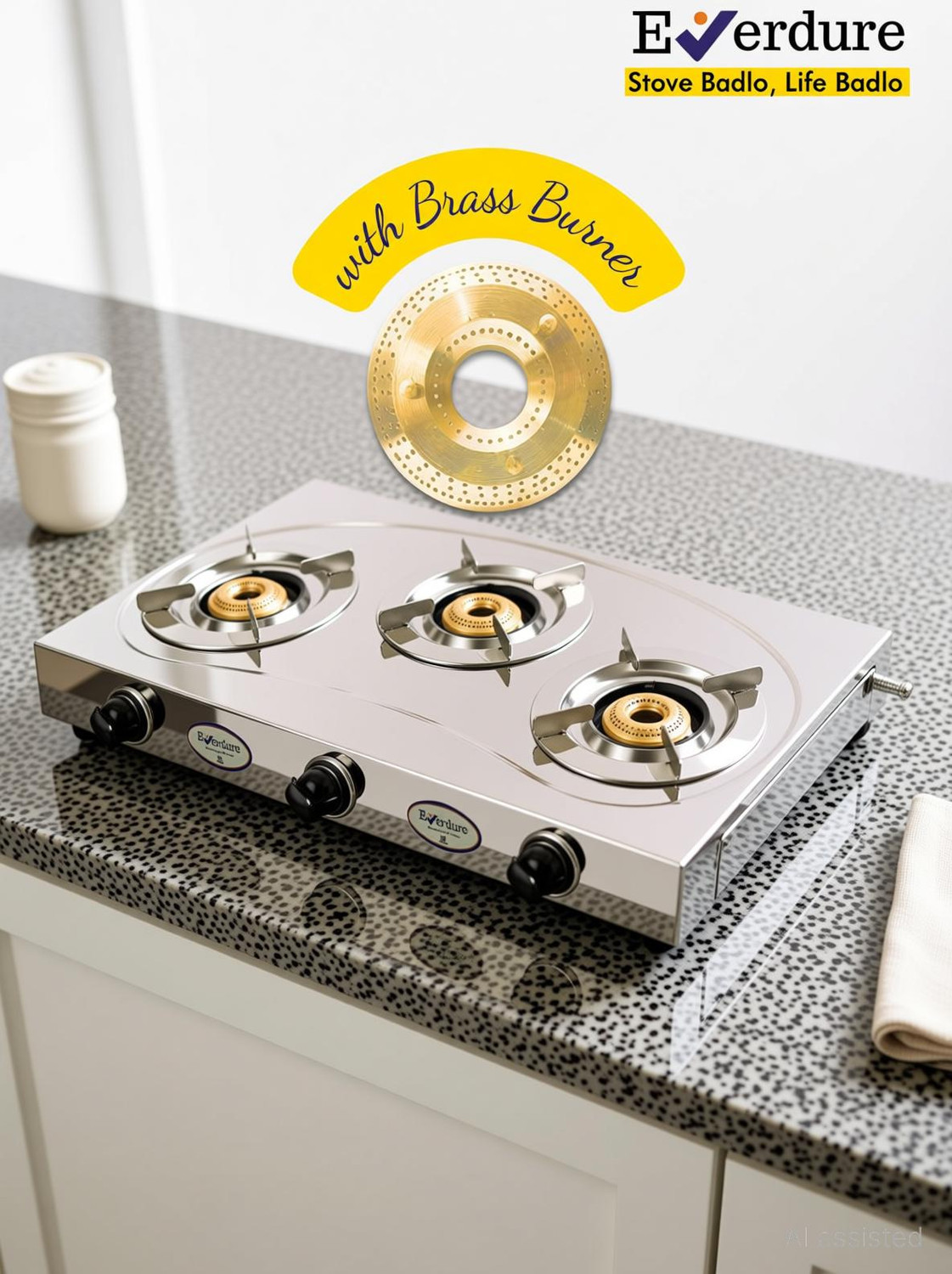 Image of Sunblaze Stainless Steel Manual Gas Stove (3 Burners)