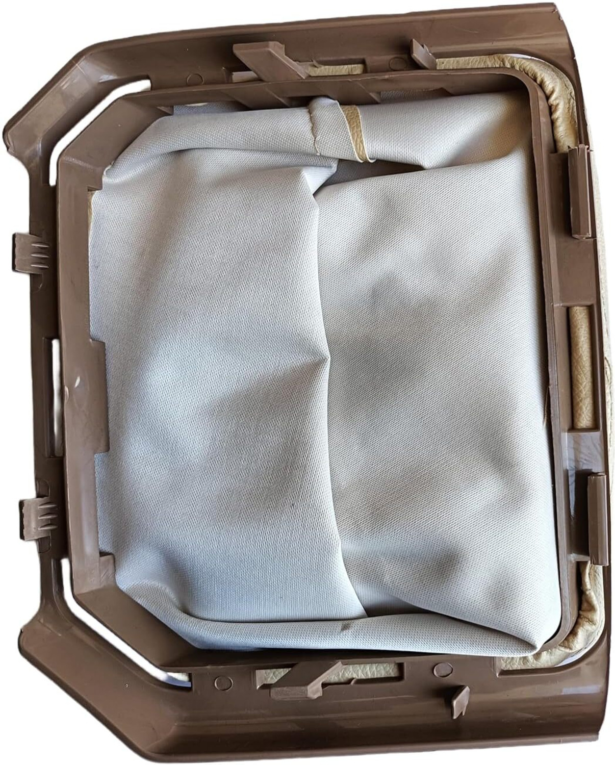 Image of My IND Beige Color Pu Leather Gear Shift Lever Cover for Bolero SLX /SLE Antique Finish Gear Shift Collar