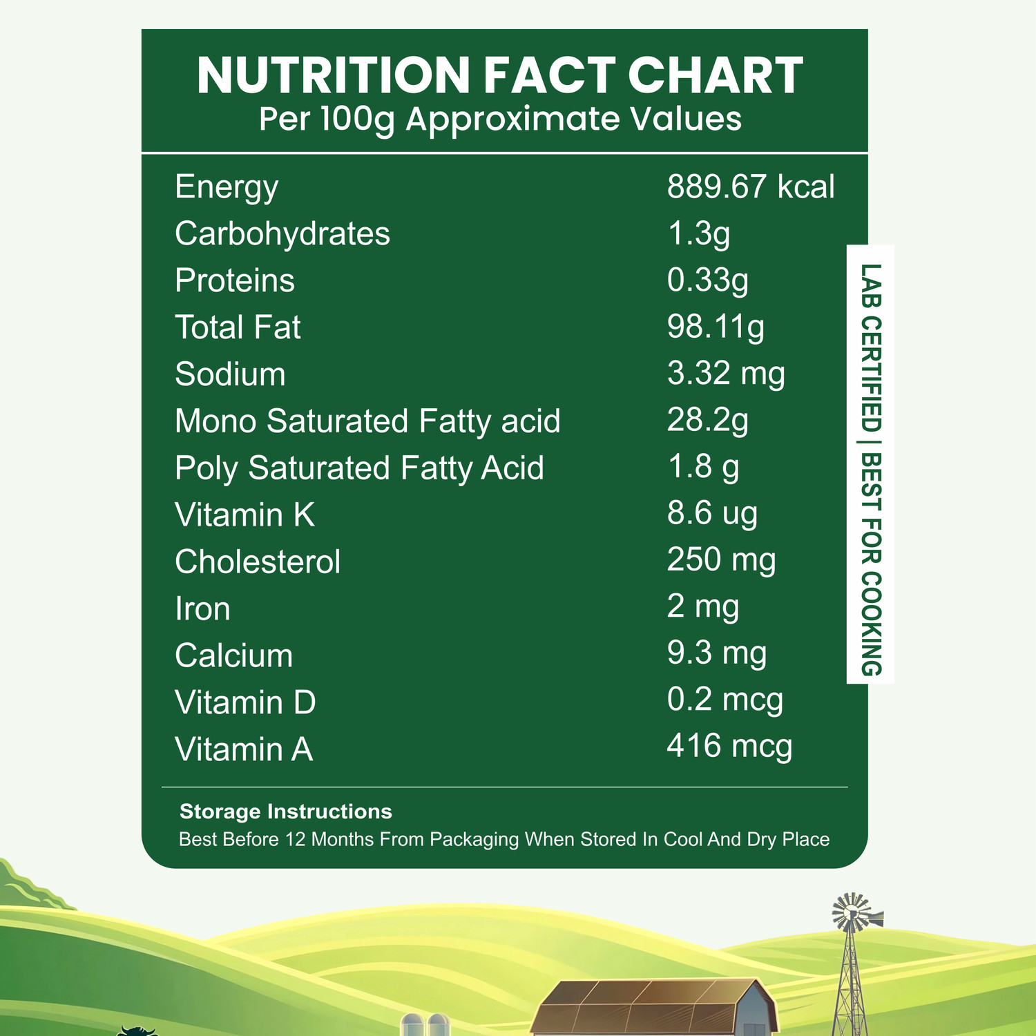 Image of Avadhesh Farms A2 Desi Cow Ghee | Vedic Bilona Method | Grass-Fed | 100% Pure & Natural Ghee Ghee Tin (3.5 L)