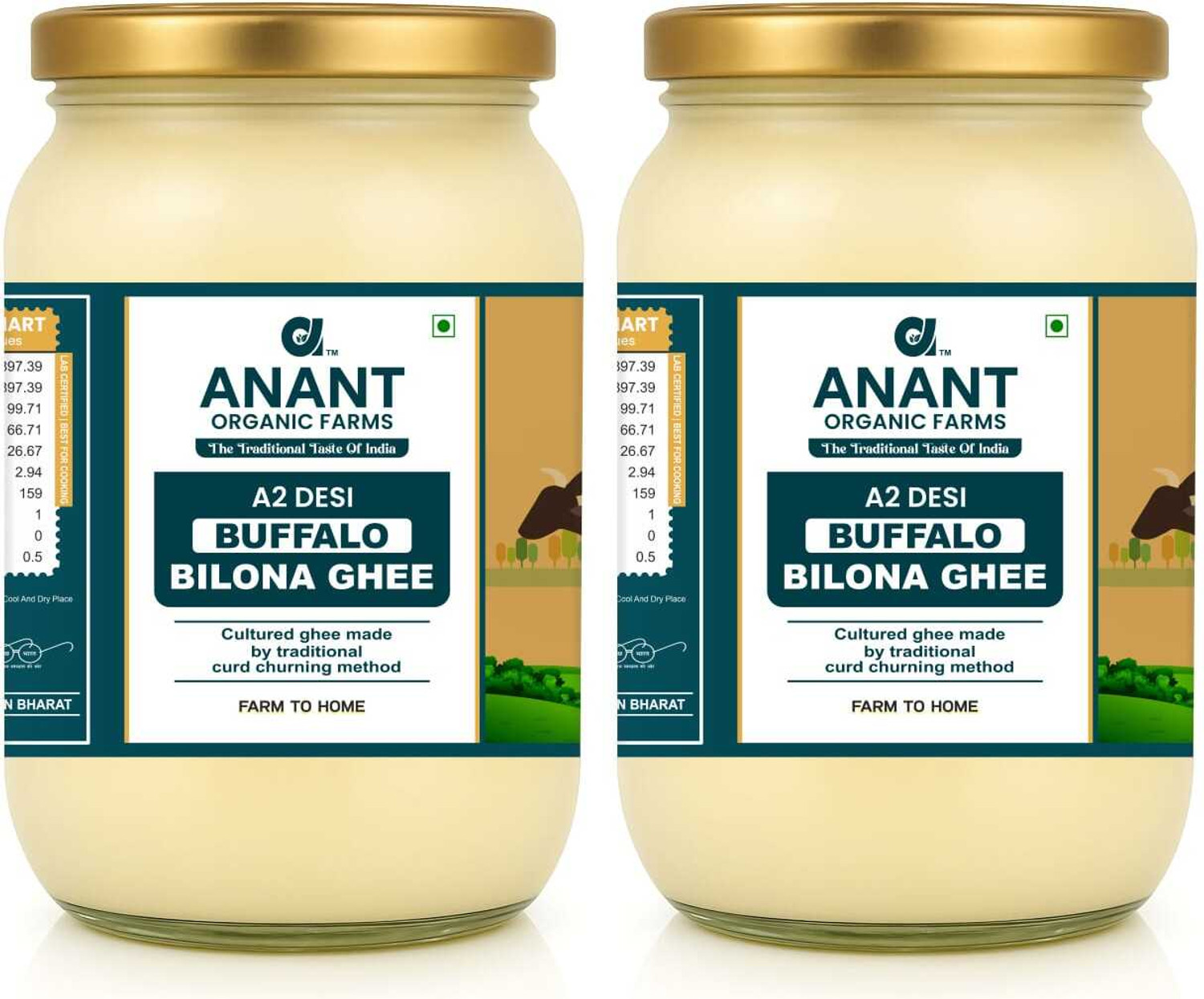 Image of Avadhesh Farms A2 Desi Cow Ghee | Vedic Bilona Method | Grass-Fed | 100% Pure & Natural Ghee Ghee Tin (3.5 L)