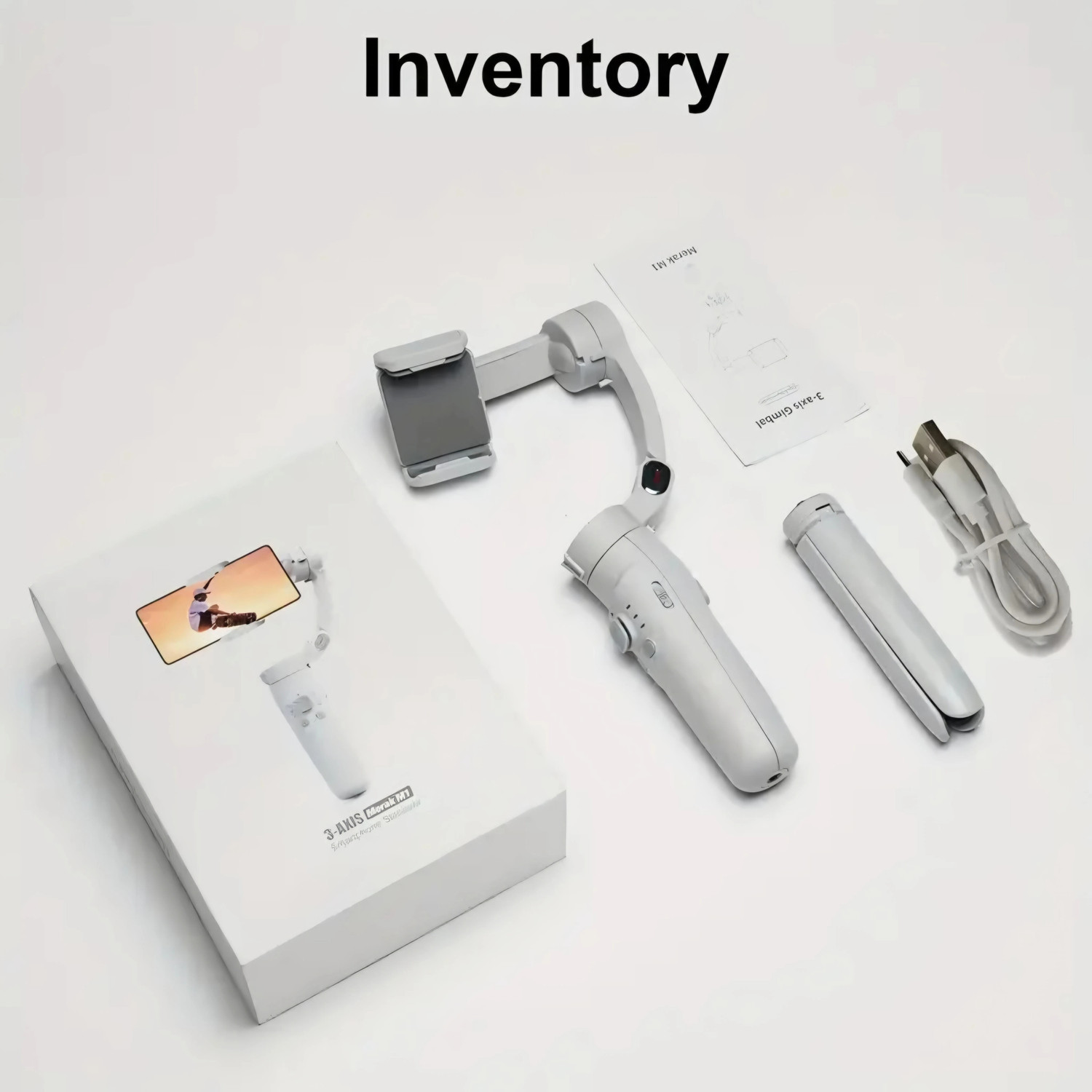 Image of keeva 3 Axis Handheld Smartphone Gimbal Stabilizer, Zoom Capability, Object Tracking, Video Edit & Share Support, Action Camera Support, 8 Hours Battery Life 3 Axis 3 Axis Gimbal for Camera, Mobile (300.0)