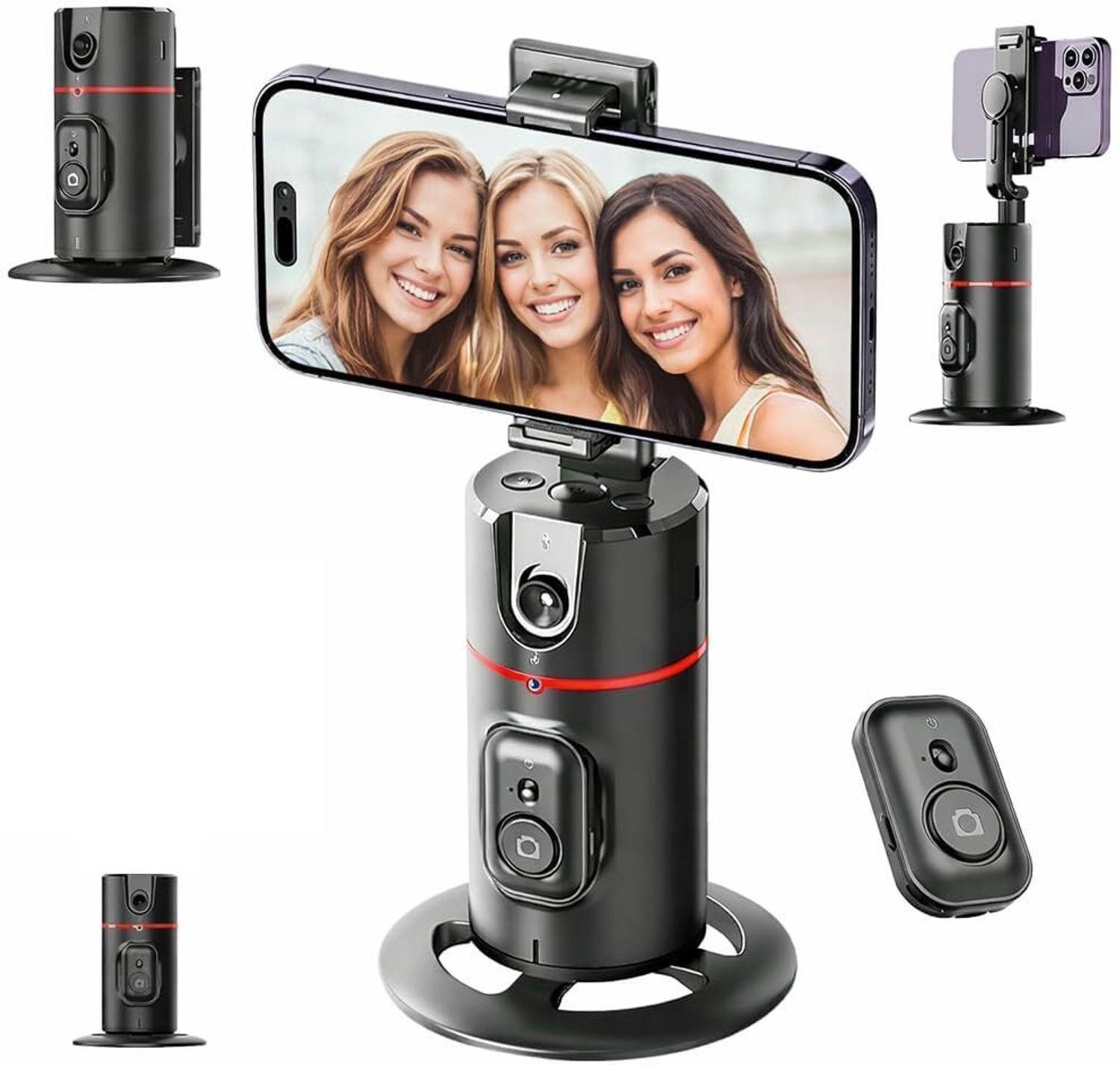 AG INDUSTRY Rechargeable Auto Face Tracking Tripod with Remote, 360 Degree Auto Rotation 2 Axis Gimbal for Camera, Mobile Price in India - Buy AG INDUSTRY Rechargeable Auto Face Tracking Tripod with Remote, 360 Degree Auto Rotation 2 Axis Gimbal for Camera, Mobile online at Flipkart.com