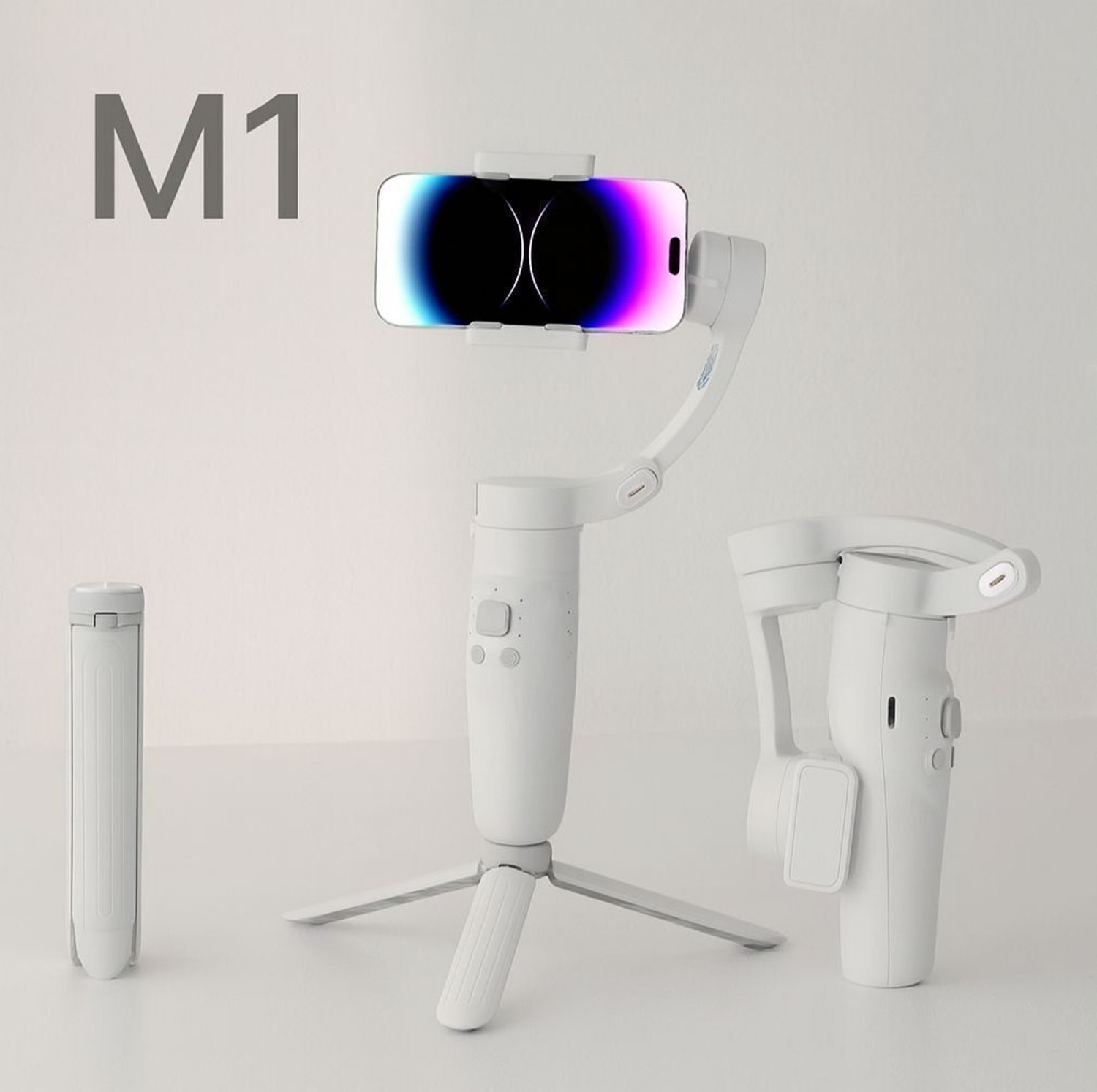 Image of keeva 3 Axis Handheld Smartphone Gimbal Stabilizer, Zoom Capability, Object Tracking, Video Edit & Share Support, Action Camera Support, 8 Hours Battery Life 3 Axis 3 Axis Gimbal for Camera, Mobile (300.0)