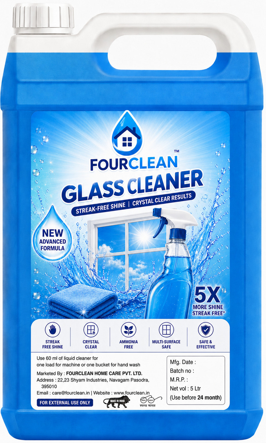 Image of Colin best Glass and table surface Cleaner Liquid Spray | best Surface Cleaner | (2 x 500 ml)
