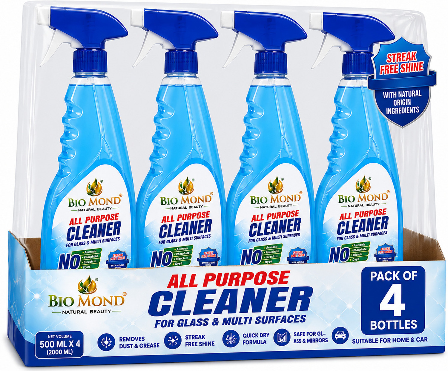 Image of Colin best Glass and table surface Cleaner Liquid Spray | best Surface Cleaner | (2 x 500 ml)