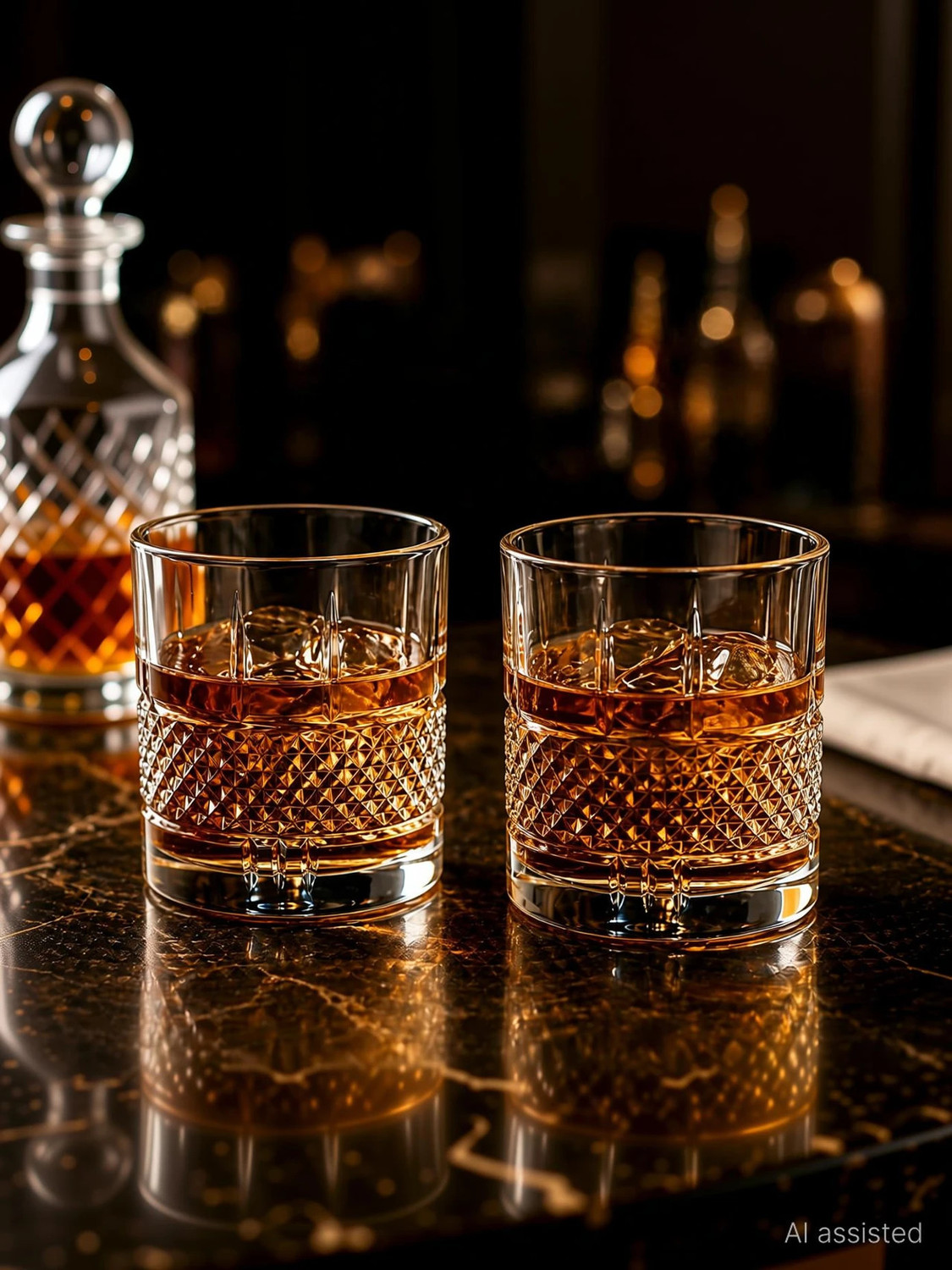 Image of Seiri (Pack of 4) Whiskey Glasses Imported Bar Glass-pack of 6 Glass Set Whisky Glass (500 ml, Glass, Clear)