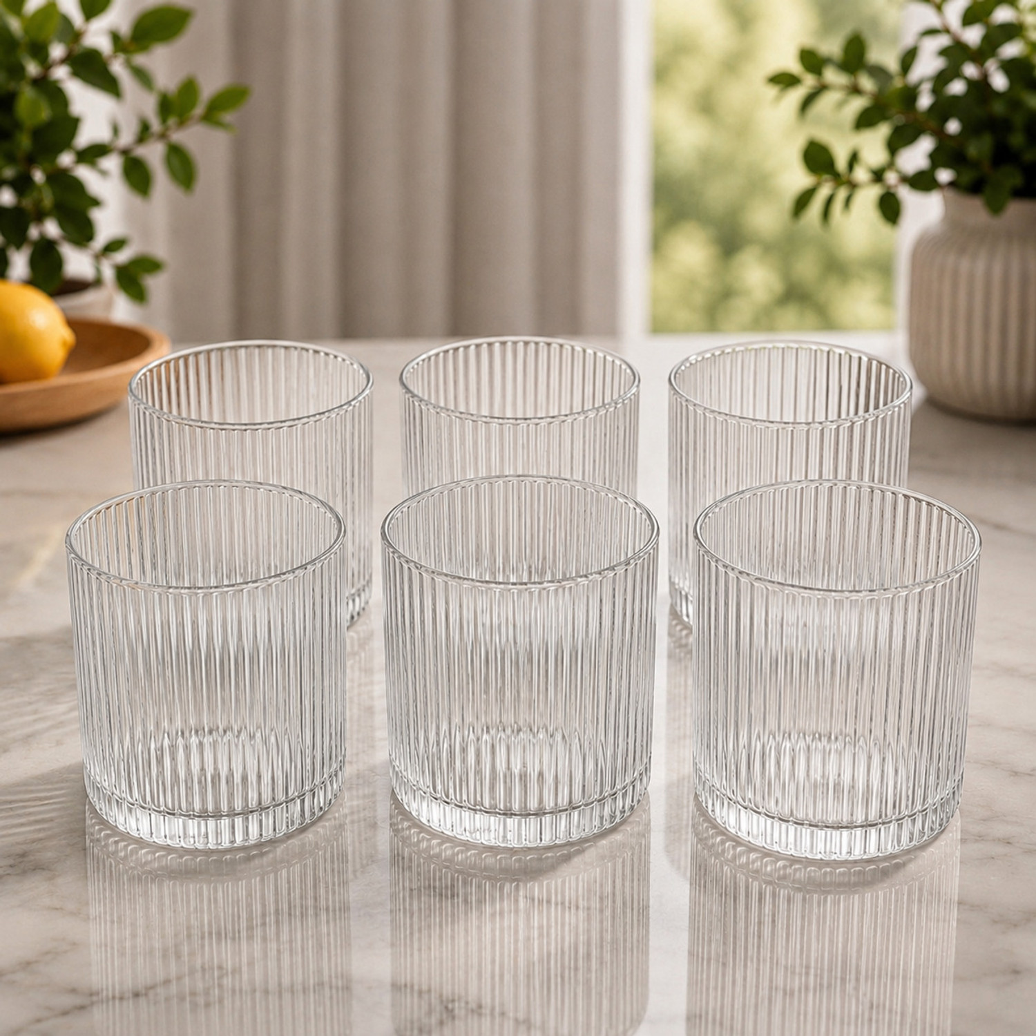 Image of Crystalglasses (Pack of 6) Glass Set for Juice /Coke /Mocktails /Coffee / 200 ML Glass Set Water /Juice Glass (200 ml, Glass, Clear)