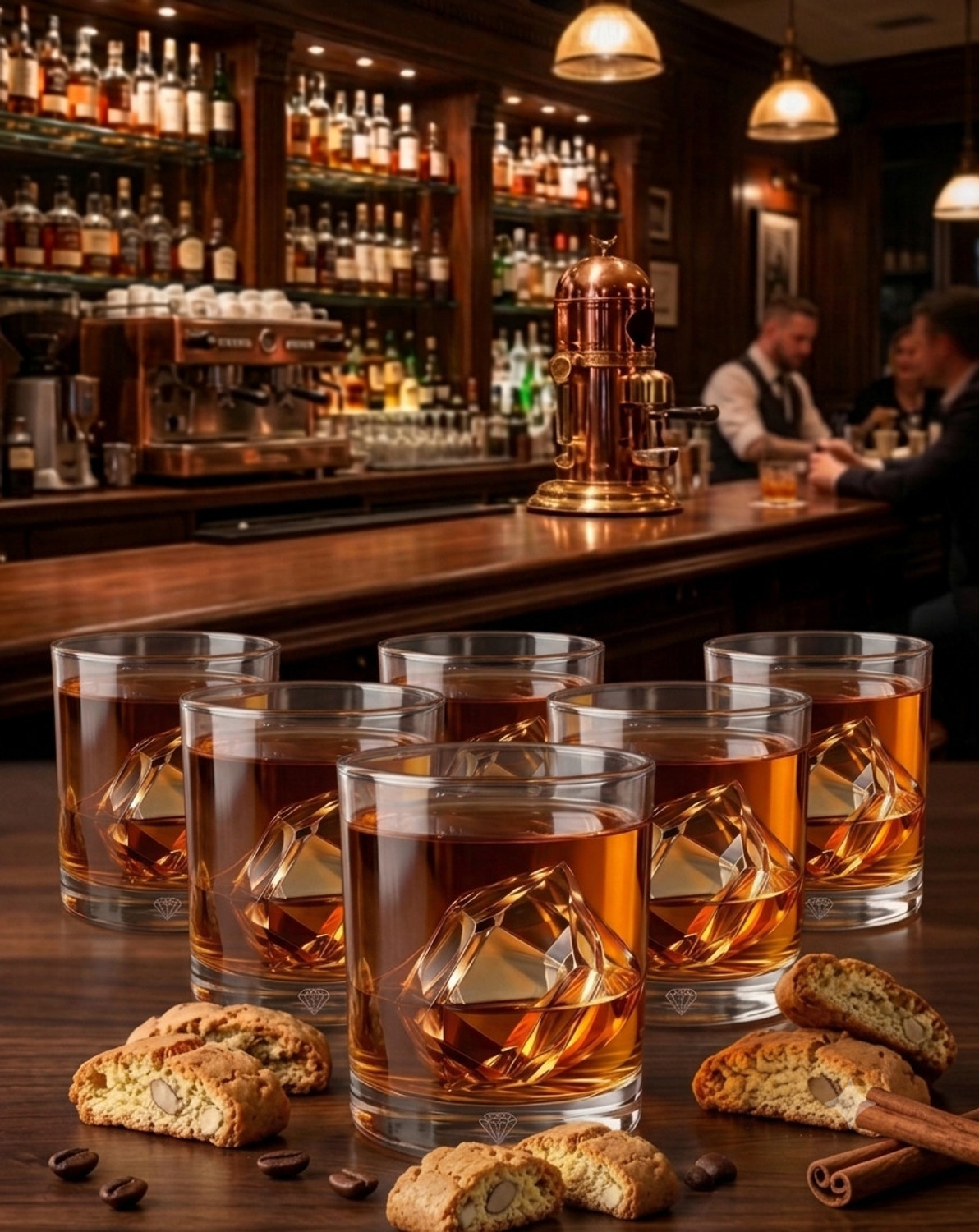 Image of Seiri (Pack of 4) Whiskey Glasses Imported Bar Glass-pack of 6 Glass Set Whisky Glass (500 ml, Glass, Clear)