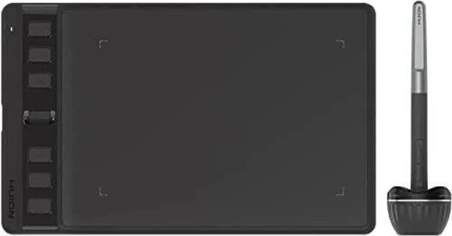 Image of HUION H640P 6.3 x 3.9 inch Graphics Tablet Connectivity - USB (Black)