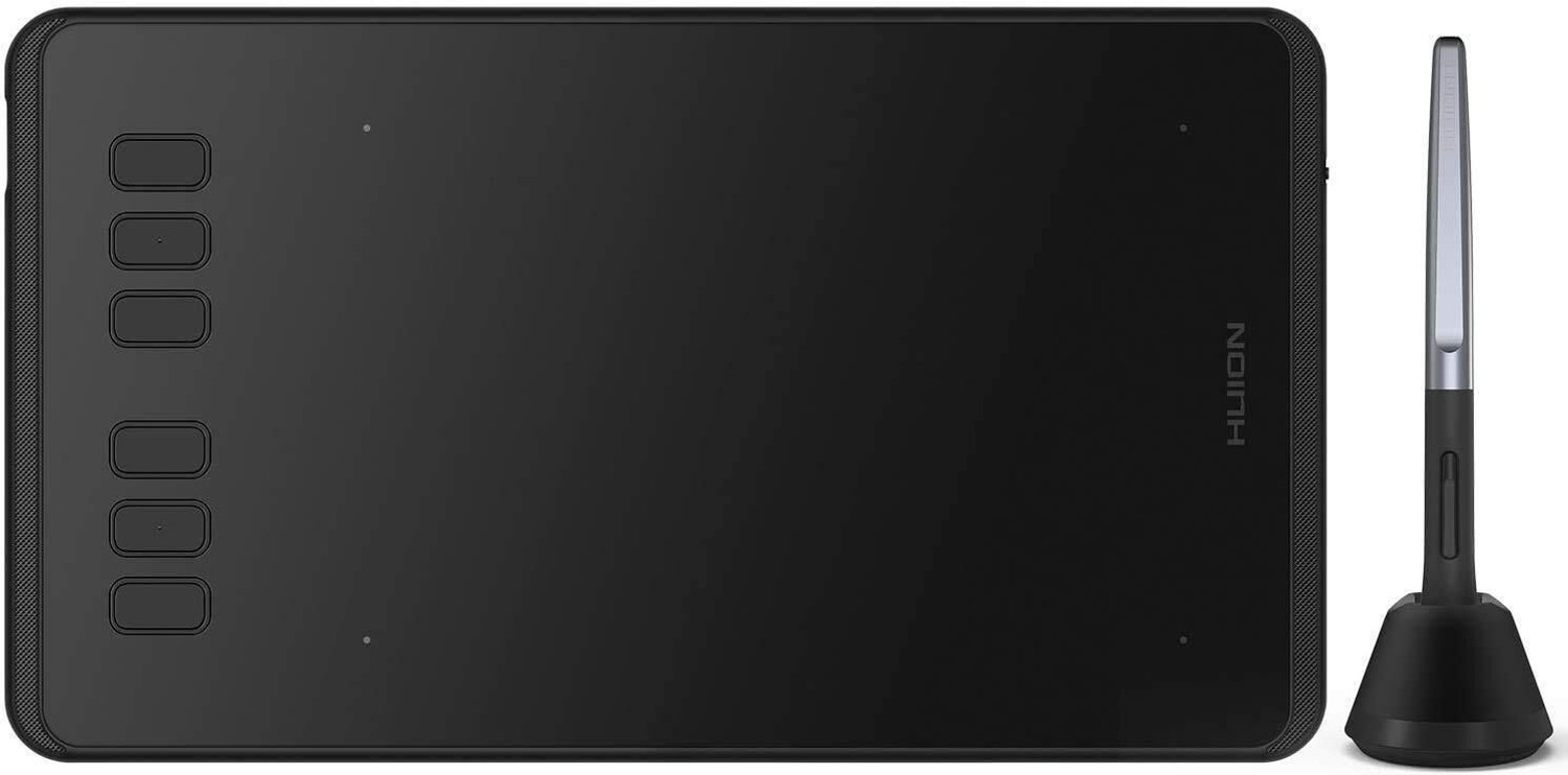 Image of HUION H640P 6.3 x 3.9 inch Graphics Tablet Connectivity - USB (Black)