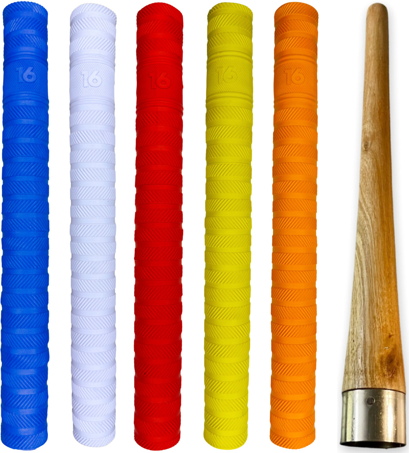 Image of Kalindri Sports Six Grips One Cone Combo (Multicolor, Pack of 7)