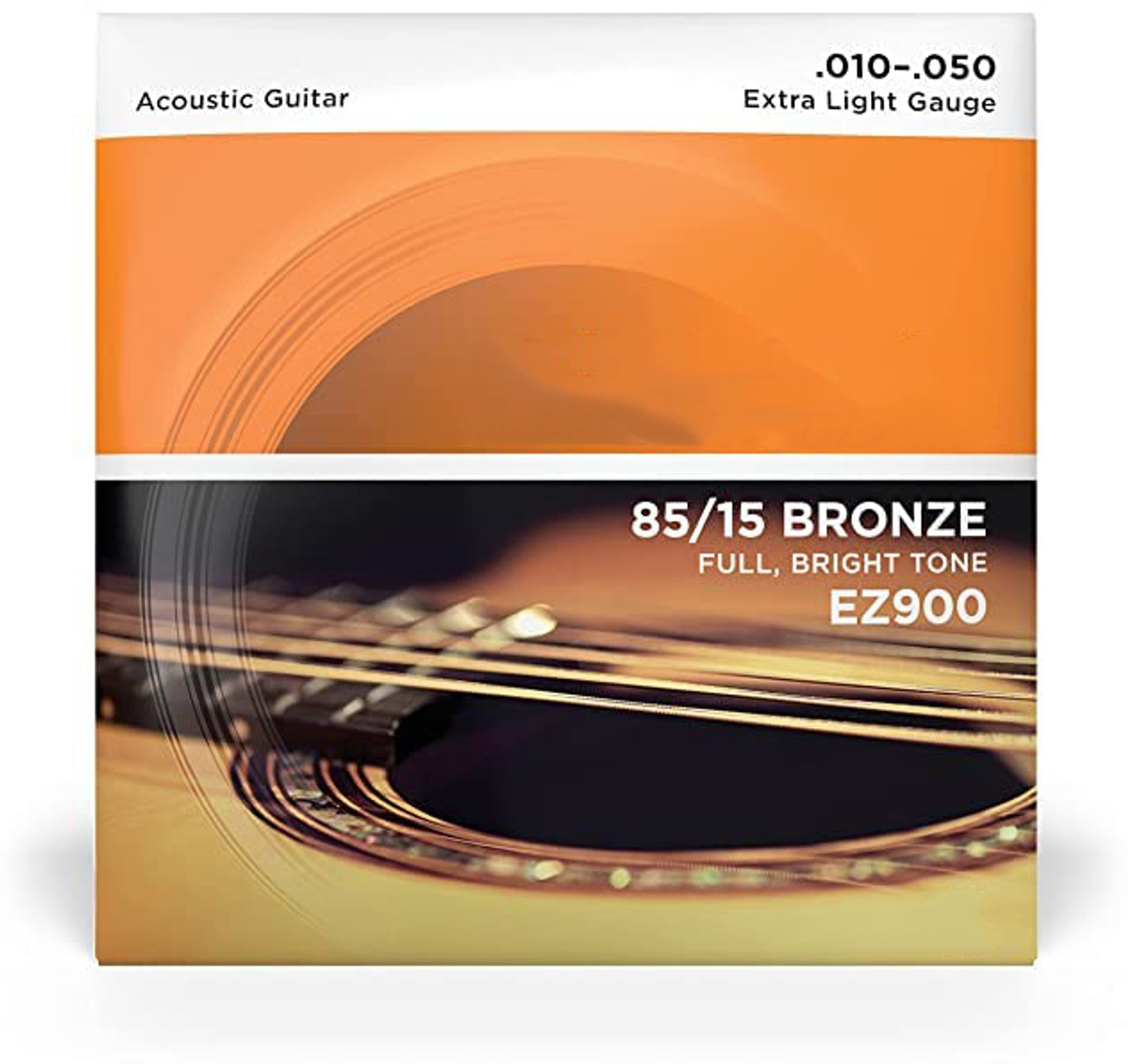 Image of XENTRAL Acoustic EZ900 Bronze Guitar Strings Set Acoustic - Extra Light Gauge Guitar String (Pack of 6, 6 Strings)