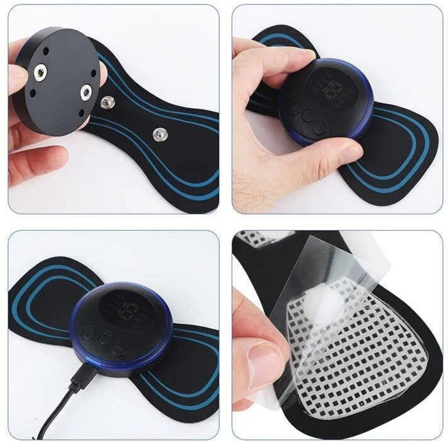 Image of Totthar Mini Butterfly EMS Body Massager - 6 Butterfly mini massager for ems, neck pain