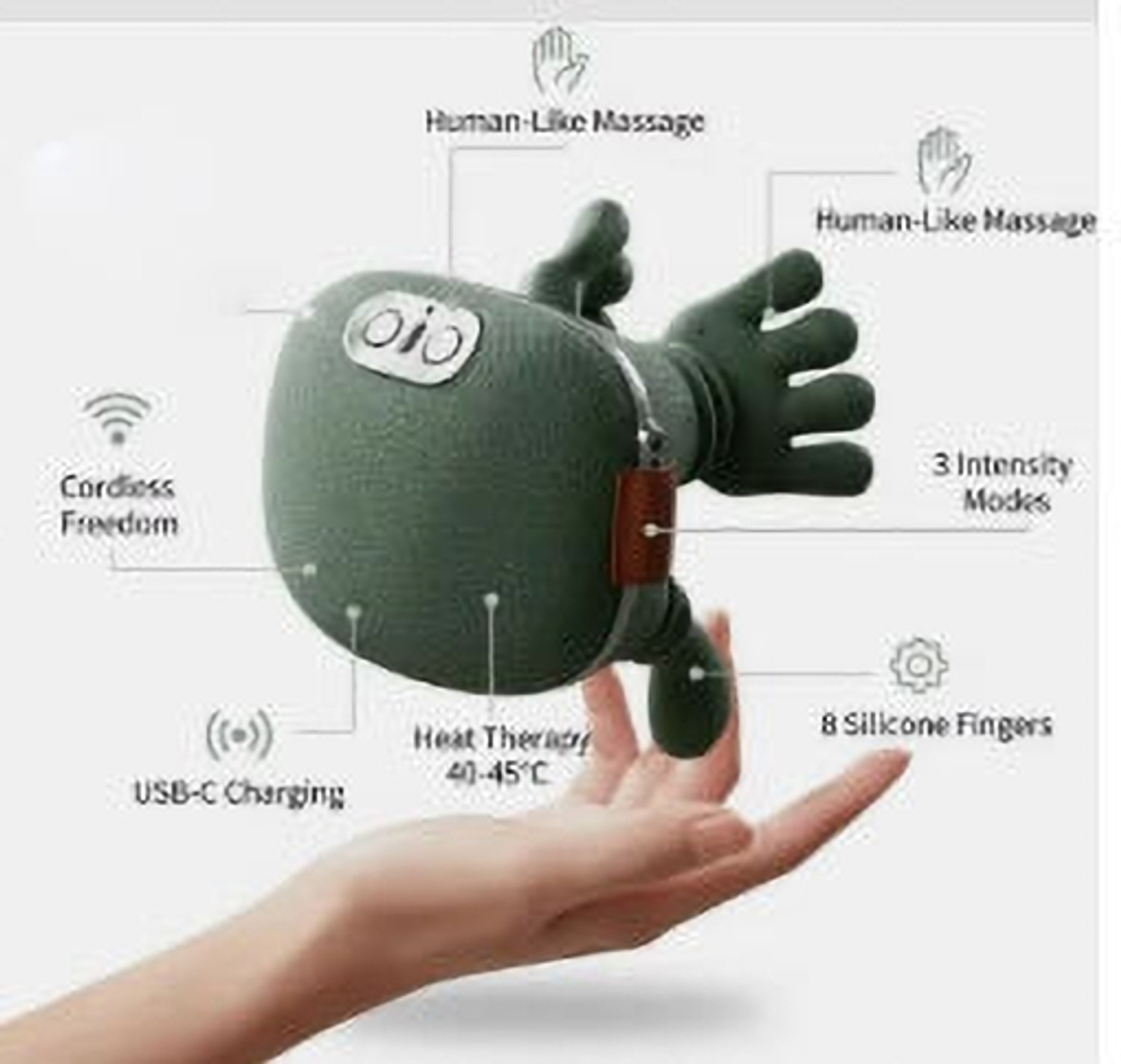 Image of RECTITUDE Neck & Shoulder Electric Massager with Heating Function for Stress Relief
