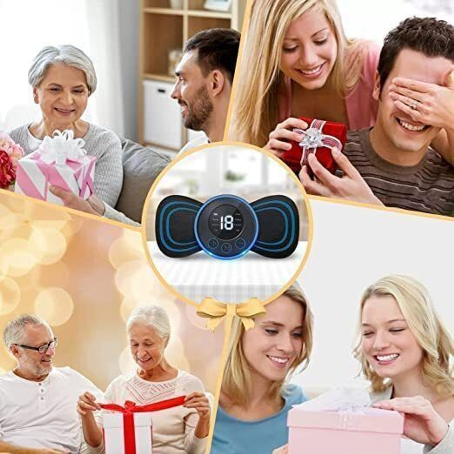 Image of R A Products Blueidea Digital Therapy Machine Relax You from Stress and Tiredness, Full-Body Massager for Muscle Relax, Pain Relief - Fat Burner and Relaxation Massager Blueidea Digital Therapy Massager (White)