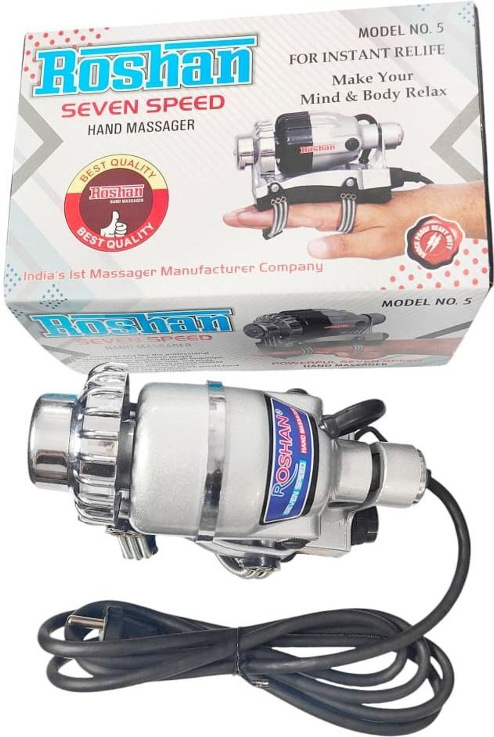 roshan 4-in-1 Electric Handheld Massager - Image 1