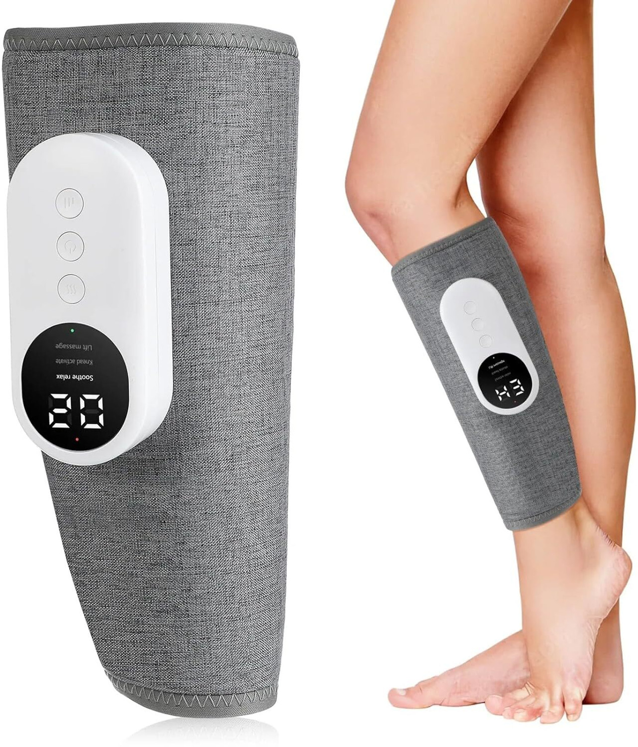Image of RLN RENPHO RP-ALM070H Corded Electric Leg Massager Air Compression for Circulation Calf Massager (Grey)