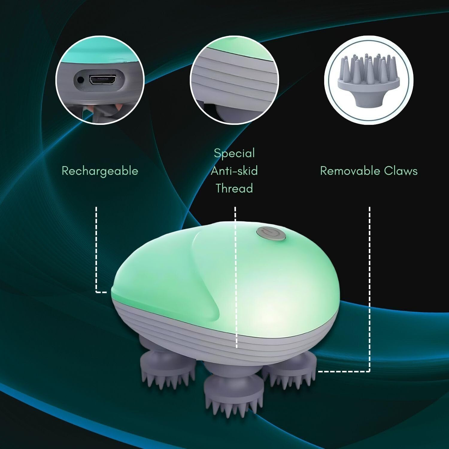 Image of DIJA Scalp Massager|Rechargeable full body massager