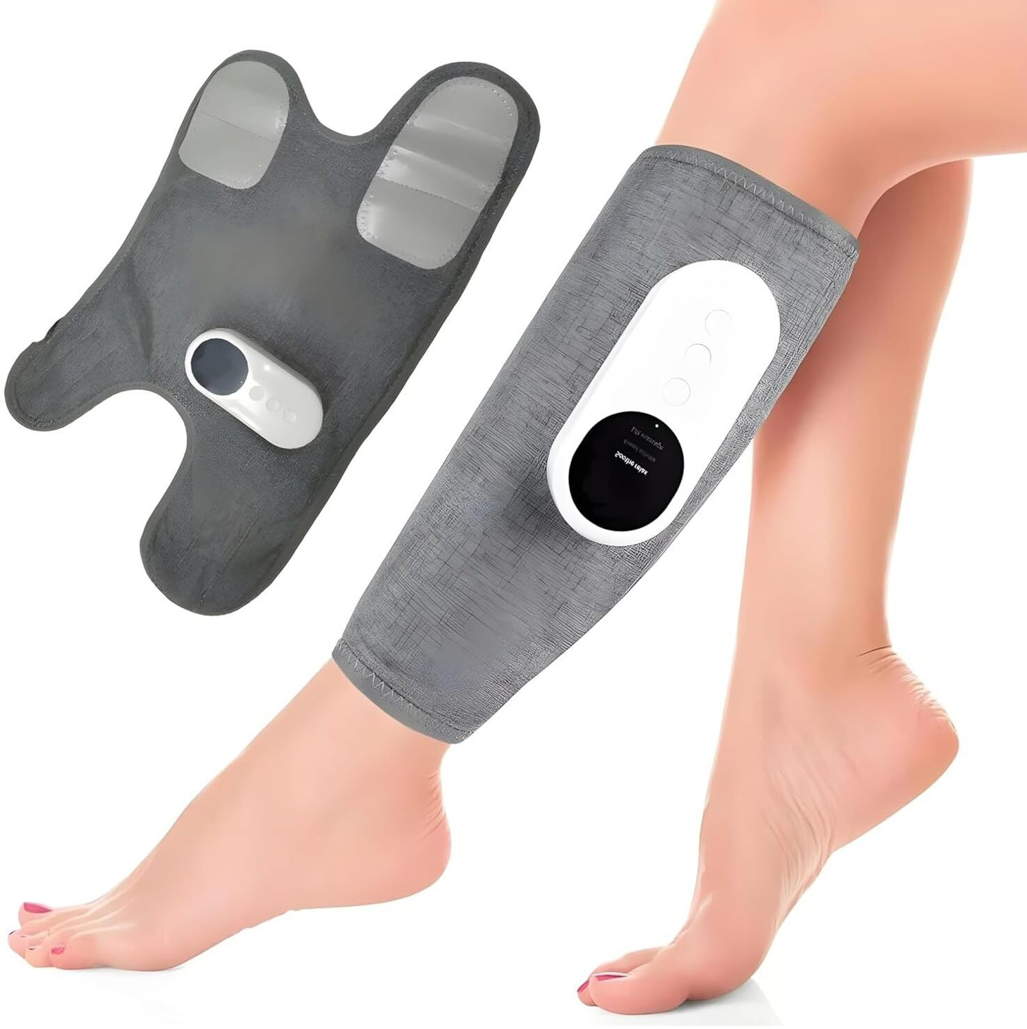 Image of RLN RENPHO RP-ALM070H Corded Electric Leg Massager Air Compression for Circulation Calf Massager (Grey)