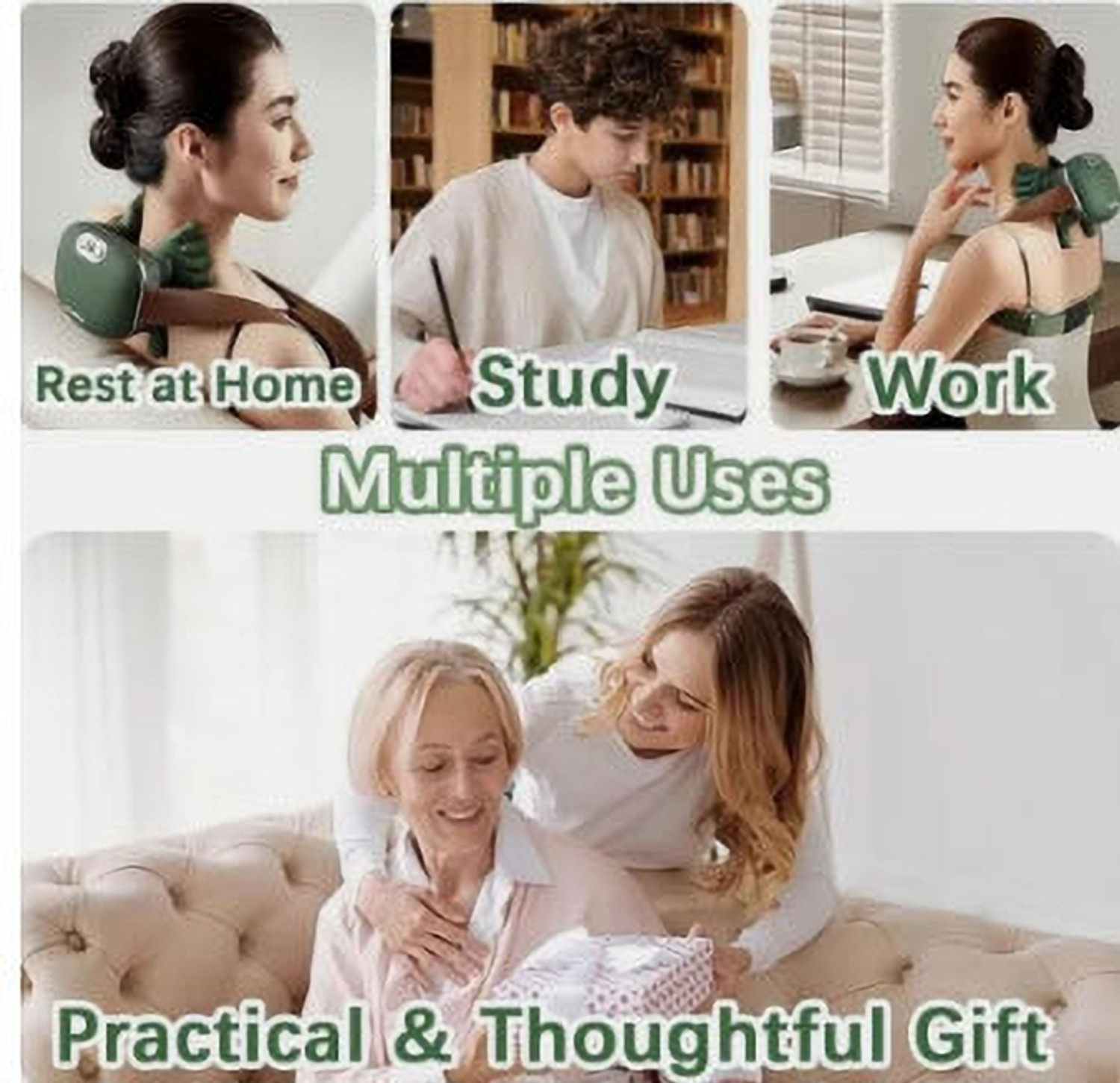 Image of RECTITUDE Neck & Shoulder Electric Massager with Heating Function for Stress Relief