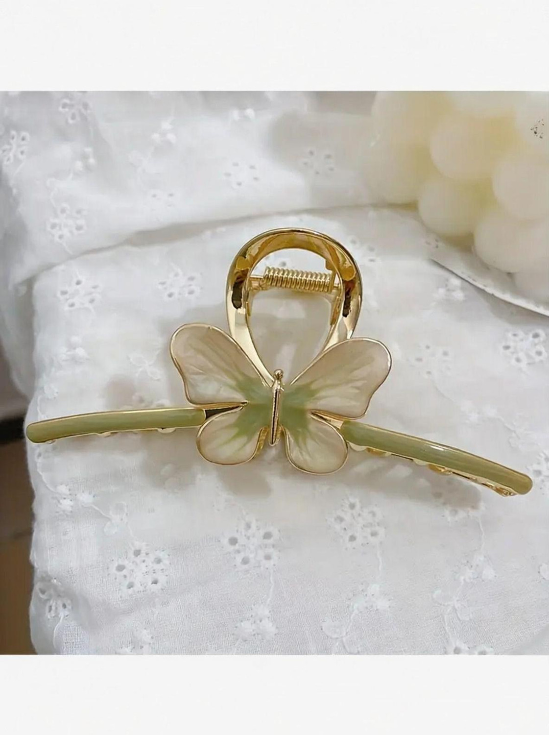 Image of LYROVO 5 PCS Metal Large Hair Claw Hair Clip (Gold)