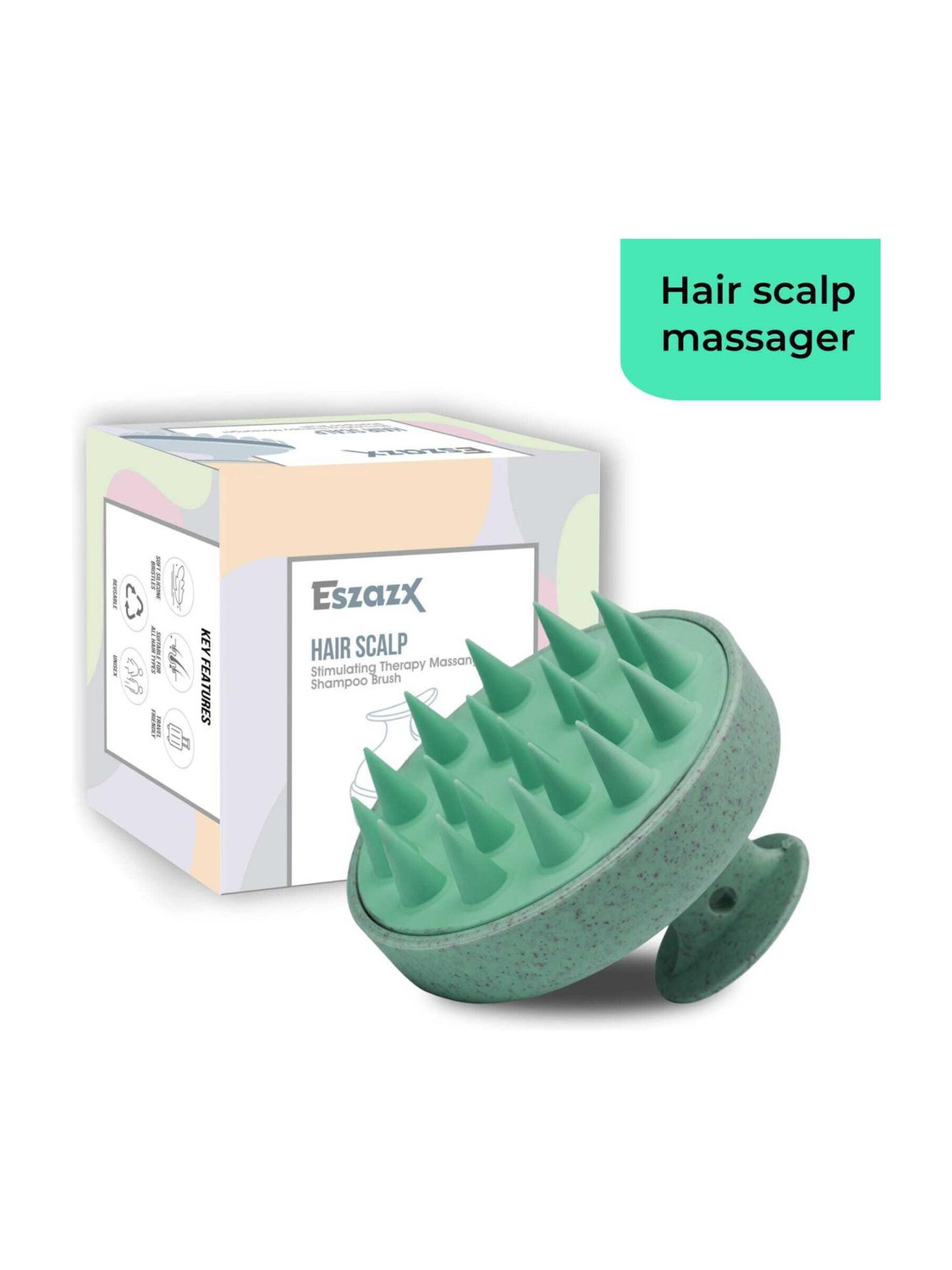 ESZAZX Scalp Scrubber with Soft Silicon Bristles - Image 4