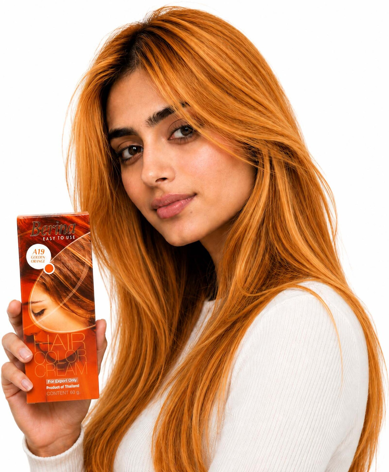 Image of Nisha Creme Hair Color Rich Bright Long-Lasting Natural Henna Extract , MAHOGANY 5.5