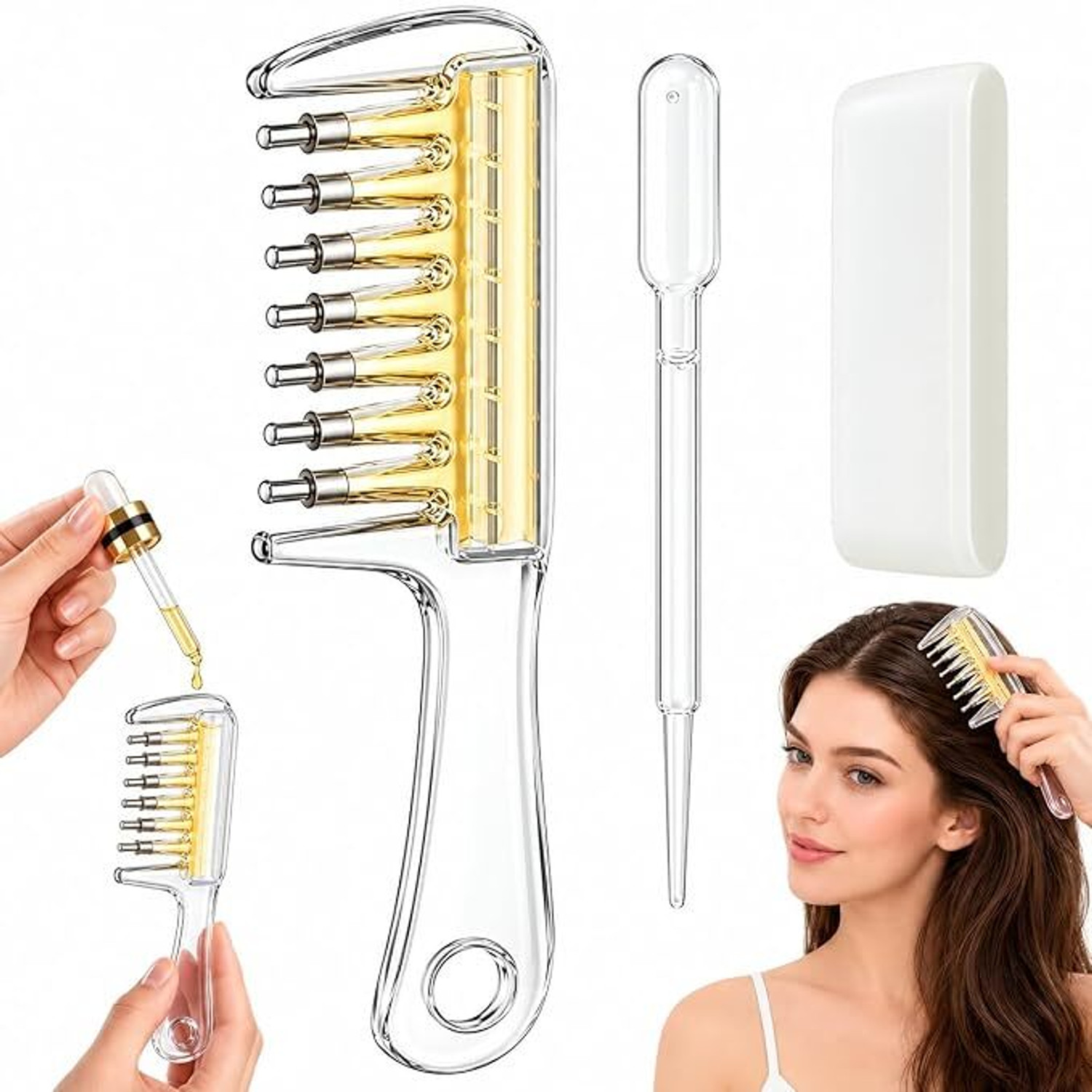 maukir Hair Oil Applicator Comb - Image 1