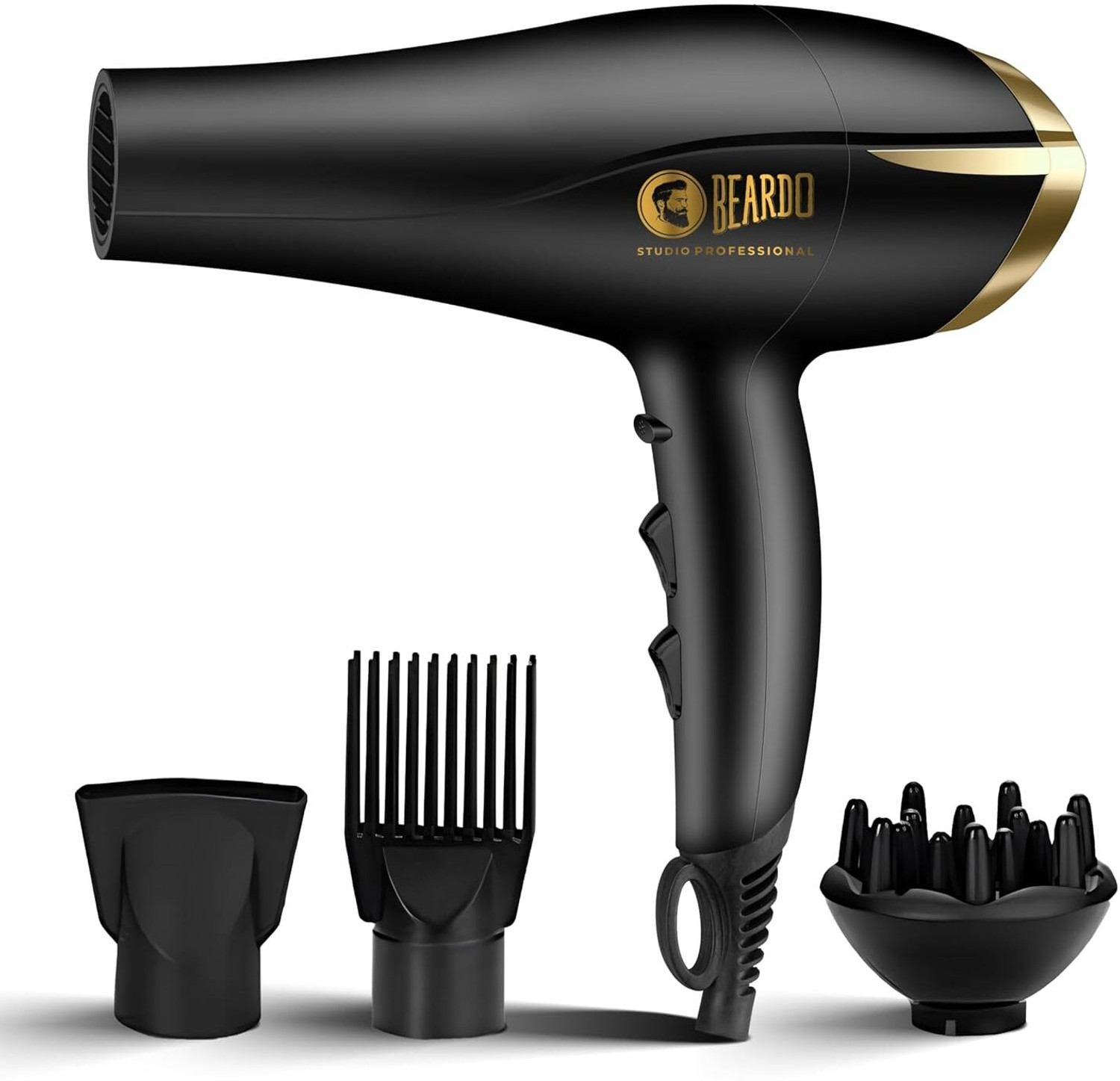 Image of bladeo Powerful 1000W airflow | Thermo Protect Technology with 2 Tempreature Settings Hair Dryer (1000 W, Black)