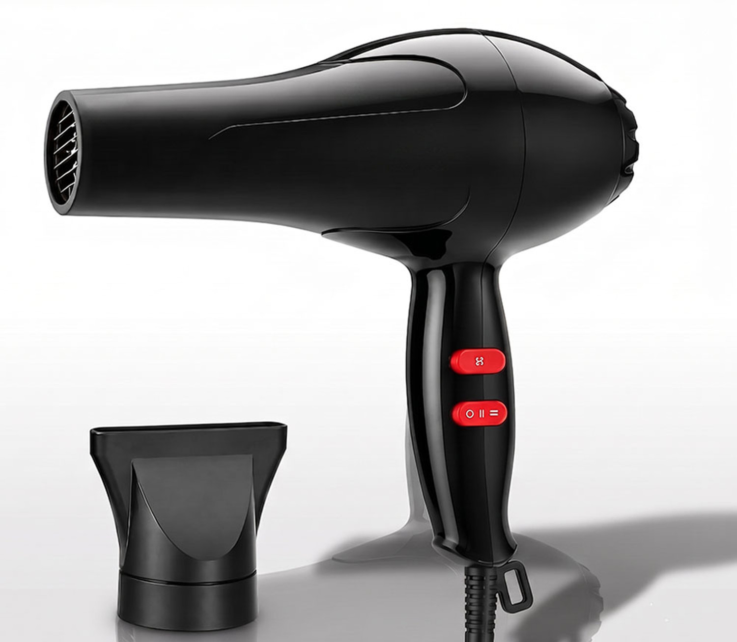 Image of bladeo Powerful 1000W airflow | Thermo Protect Technology with 2 Tempreature Settings Hair Dryer (1000 W, Black)