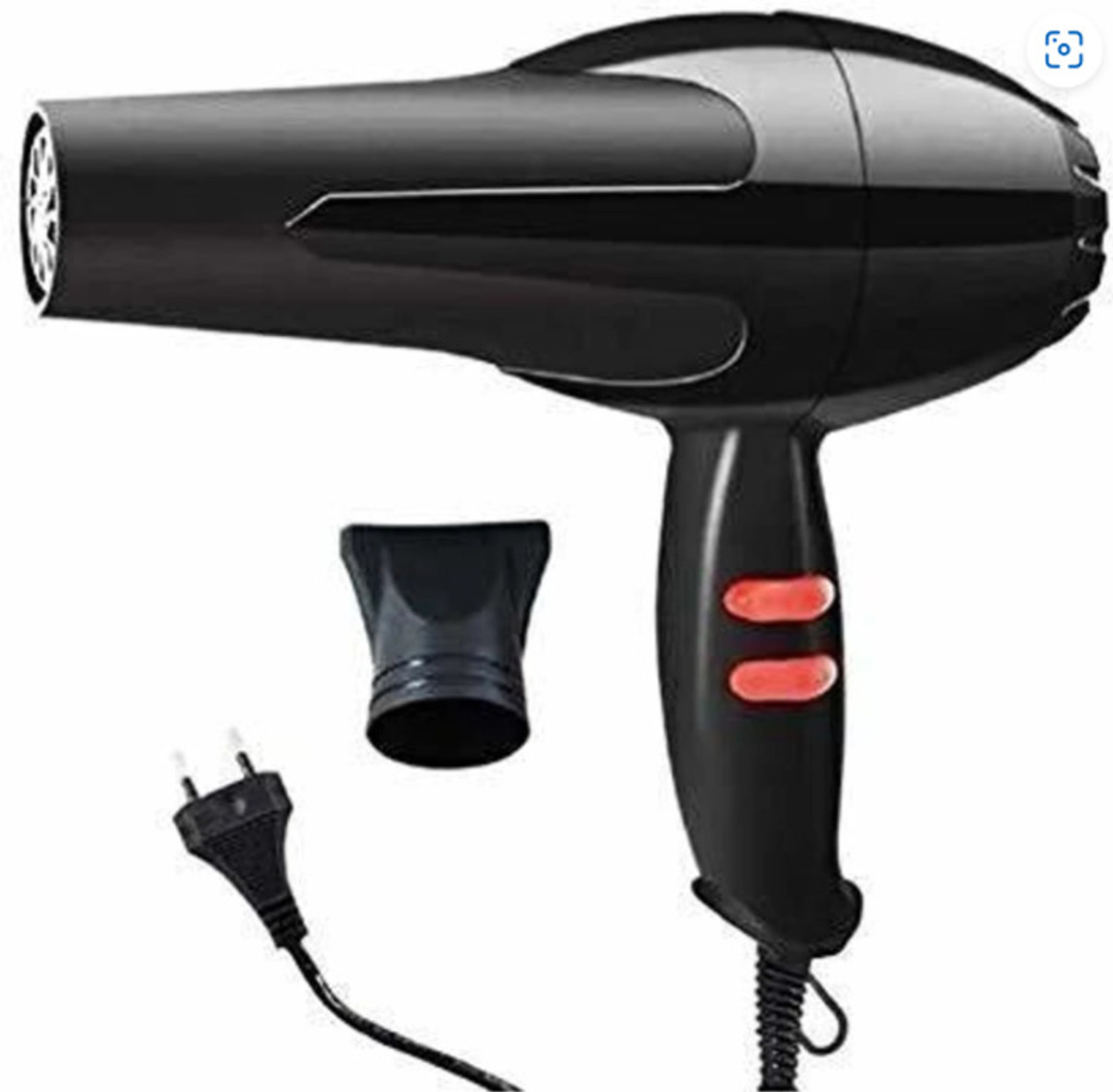 Image of bladeo Powerful 1000W airflow | Thermo Protect Technology with 2 Tempreature Settings Hair Dryer (1000 W, Black)