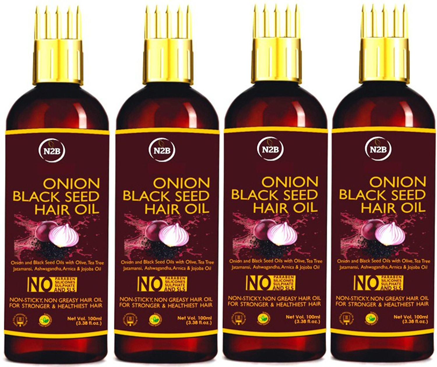 Image of N2B Onion Black Seed Hair Oil - Hair Oil (40 ml)