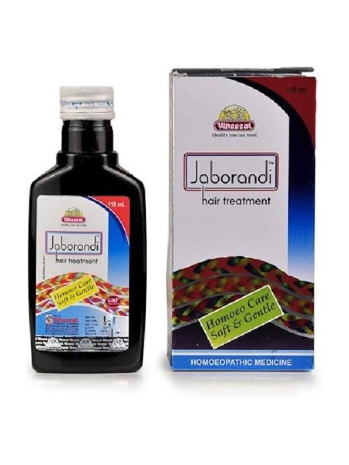 Image of WHEEZAL JABORANDI HAIR TREATMENT-ANTI HAIR FALL 200 ML-PACK OF 3 Hair Oil (600 ml)