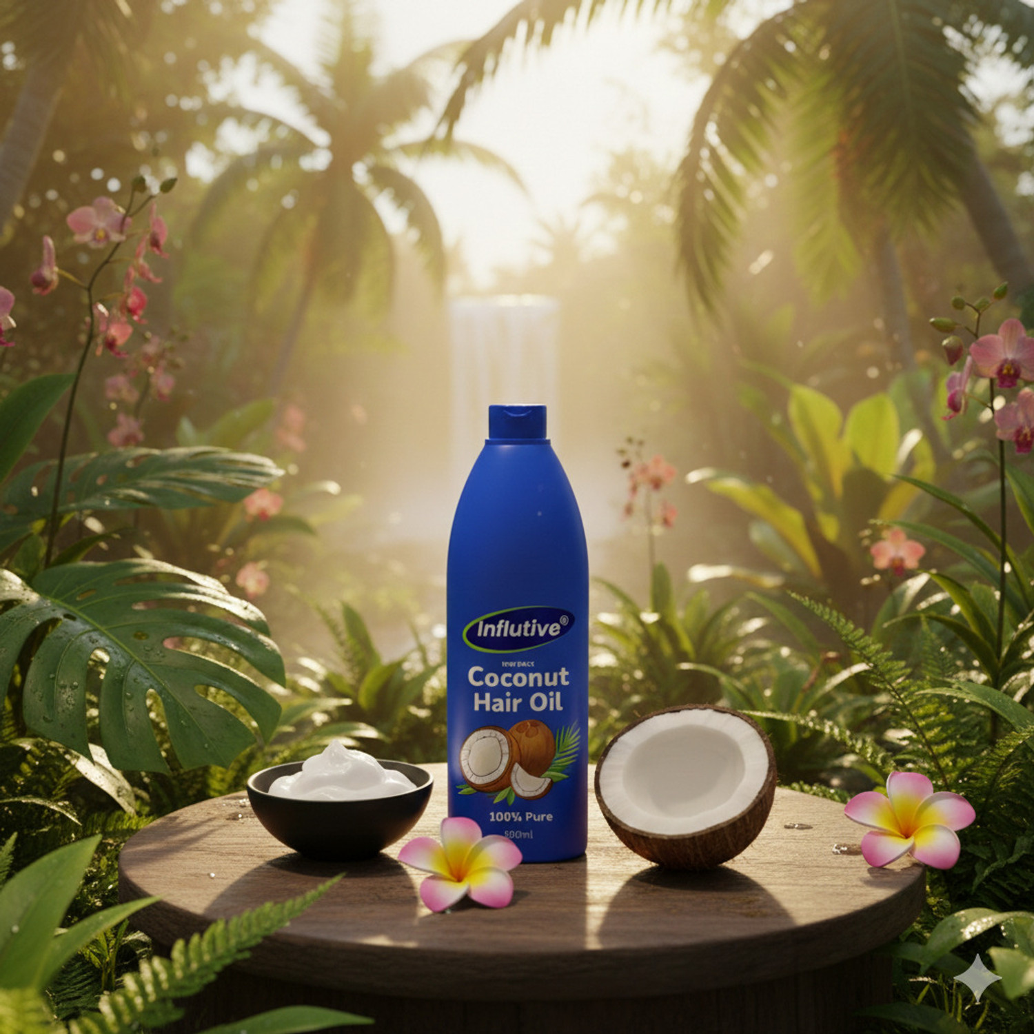 Image of Shreeji Pure Coconut Hair Oil 1 Litre | Hair Fall Control & Growth Hair Oil (500 ml)A Hair Oil (500 g)