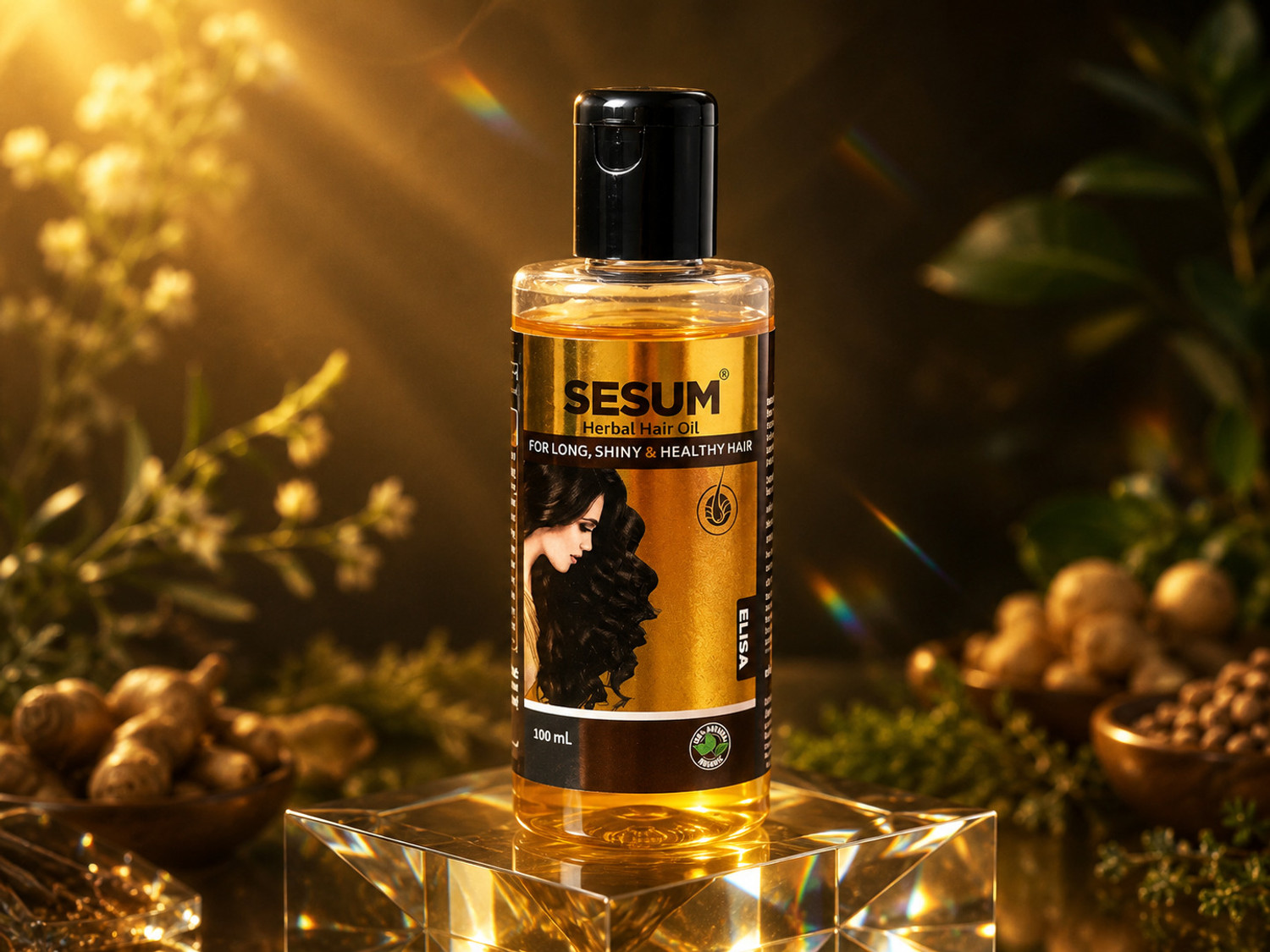Image of Hairlusy Ultimate Hair Growth Oil | Rosemary, Batana & Bhringraj | Non-Greasy Hair Oil (100 ml)