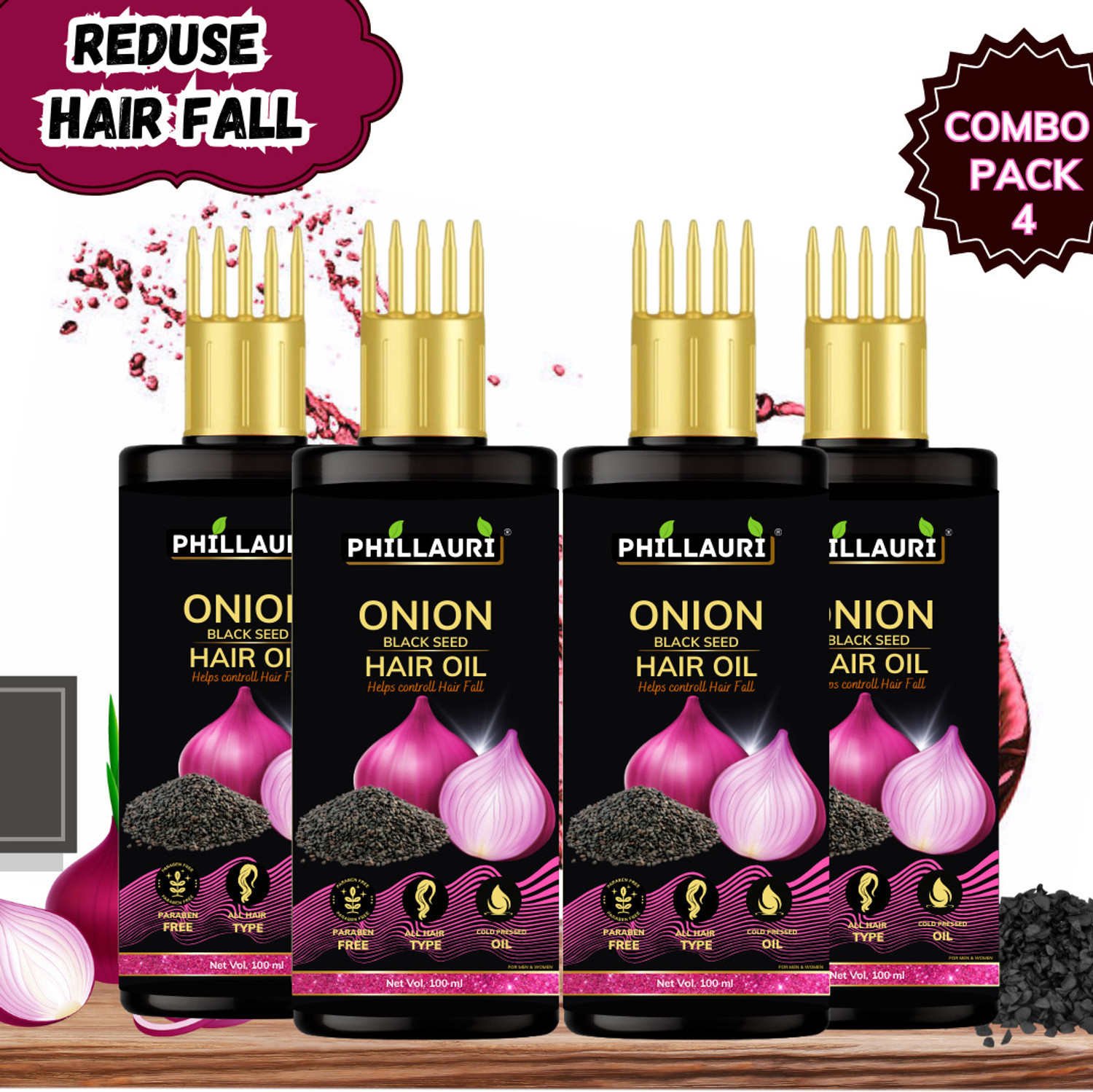 Image of Shreeji Pure Coconut Hair Oil 1 Litre | Hair Fall Control & Growth Hair Oil (500 ml)A Hair Oil (500 g)